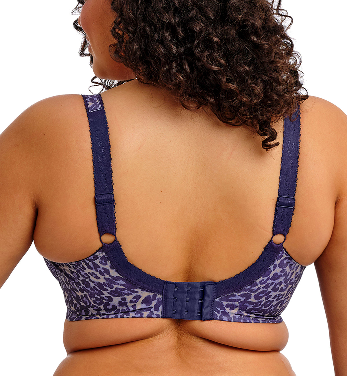 Elomi Lucie Banded Stretch Lace Plunge Underwire Bra (4490),32GG,Midnight - Midnight,32GG