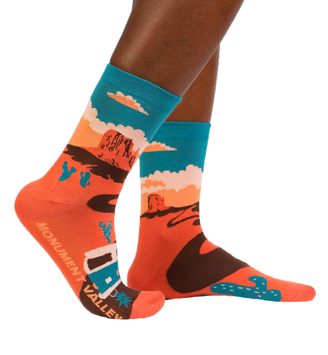 SOCK it to me Women's Crew Socks (w0258)- Monument Valley - Monument Valley,One Size