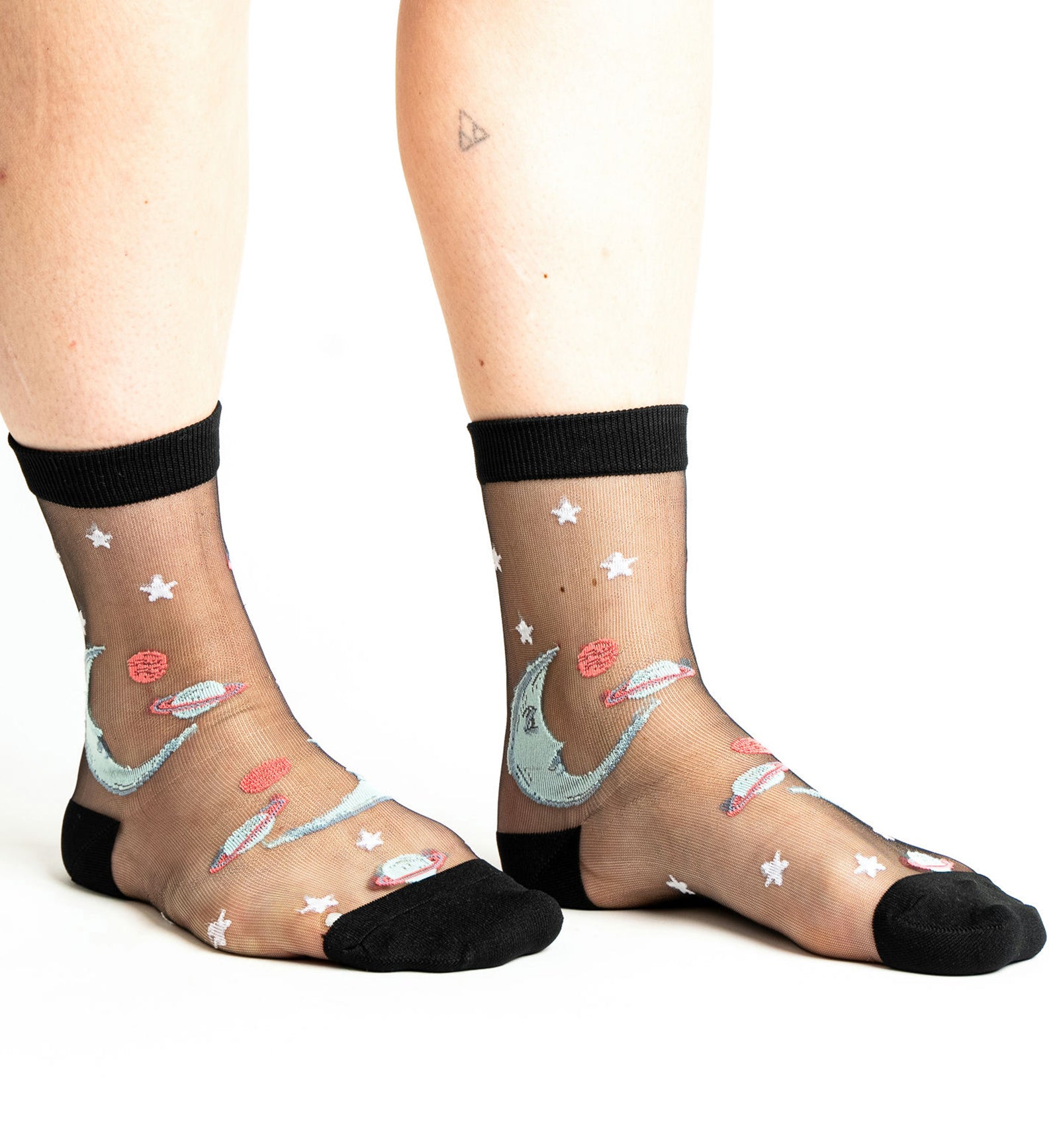 SOCK it to me Sheer Crew Socks (H0012),Once In a Blue Moon - Once In a Blue Moon,One Size