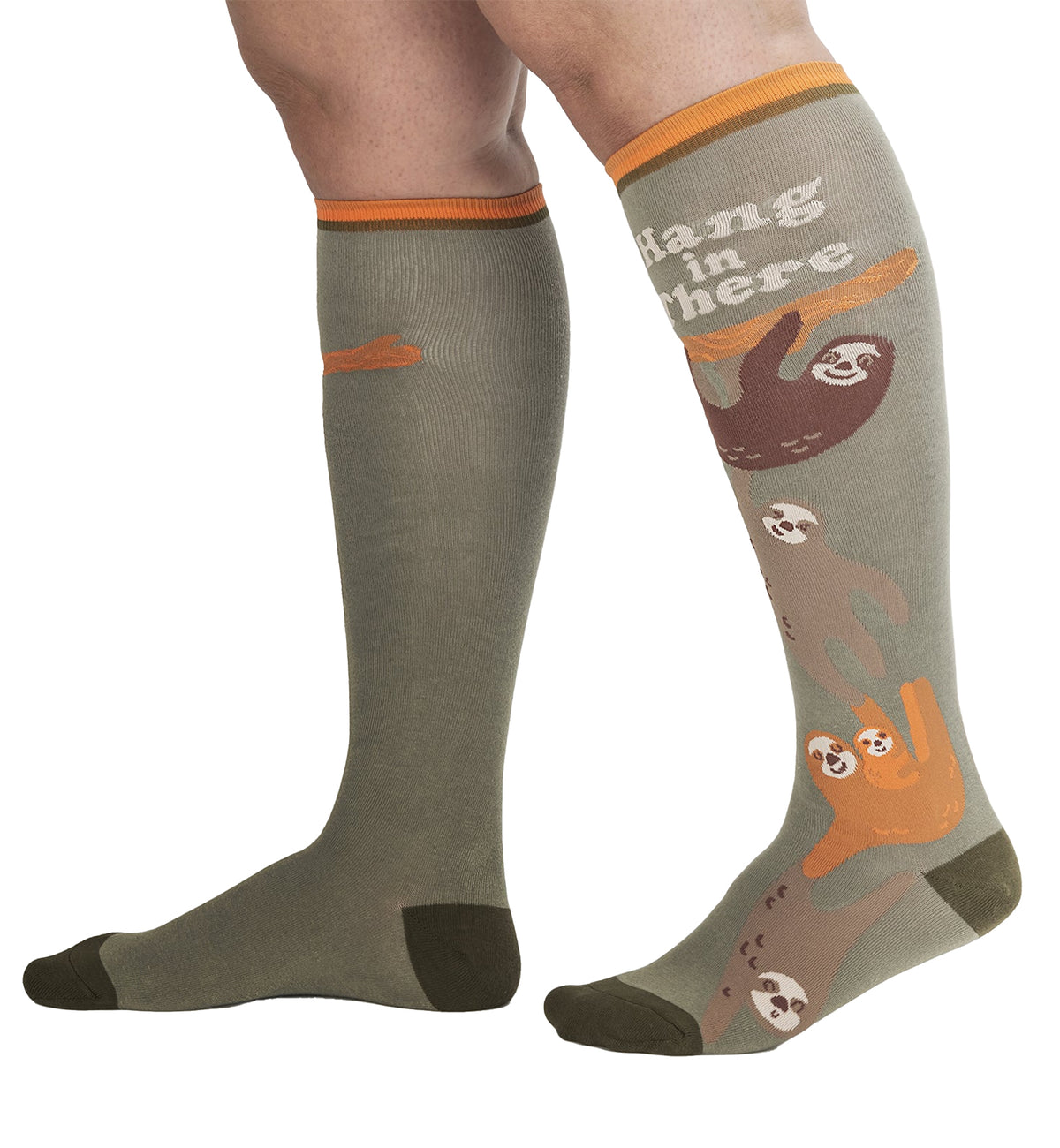SOCK it to me Unisex Knee High Socks (F0629),Hang in There - Hang in There,One Size
