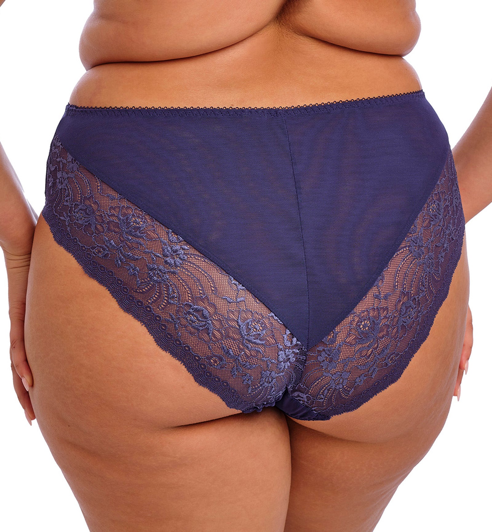 Elomi Morgan High Leg Brief Panty (4119),Medium,Midnight - Midnight,Medium