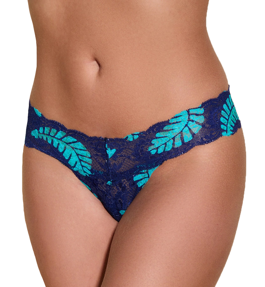 Cosabella Never Say Never Printed Cutie Thong (NEVEP0321),Leaf - Leaf,One Size