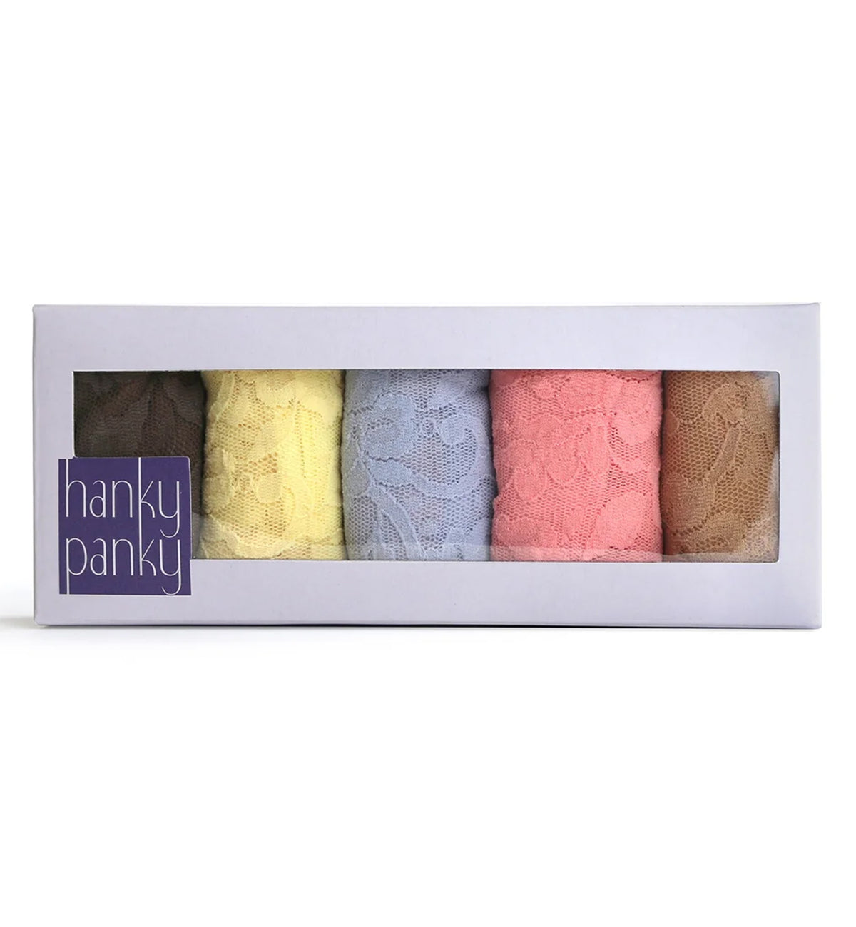 Hanky Panky 5-PACK Signature Lace Original Rise Thong (48115PK),Ladylike Classics - Ladylike Classics,One Size