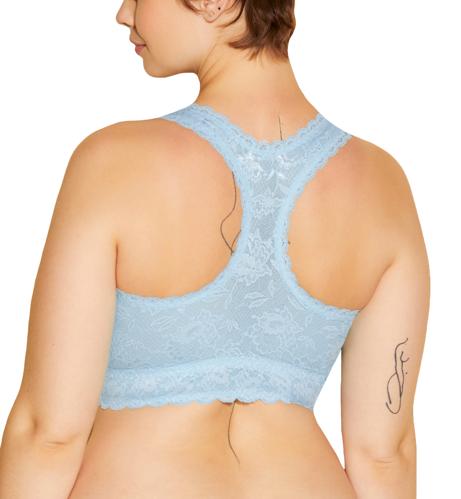 Cosabella NSN SUPER CURVY Racie Racerback Bralette (NEVER1365),XS,Aasmani Blue - Aasmani Blue,XS