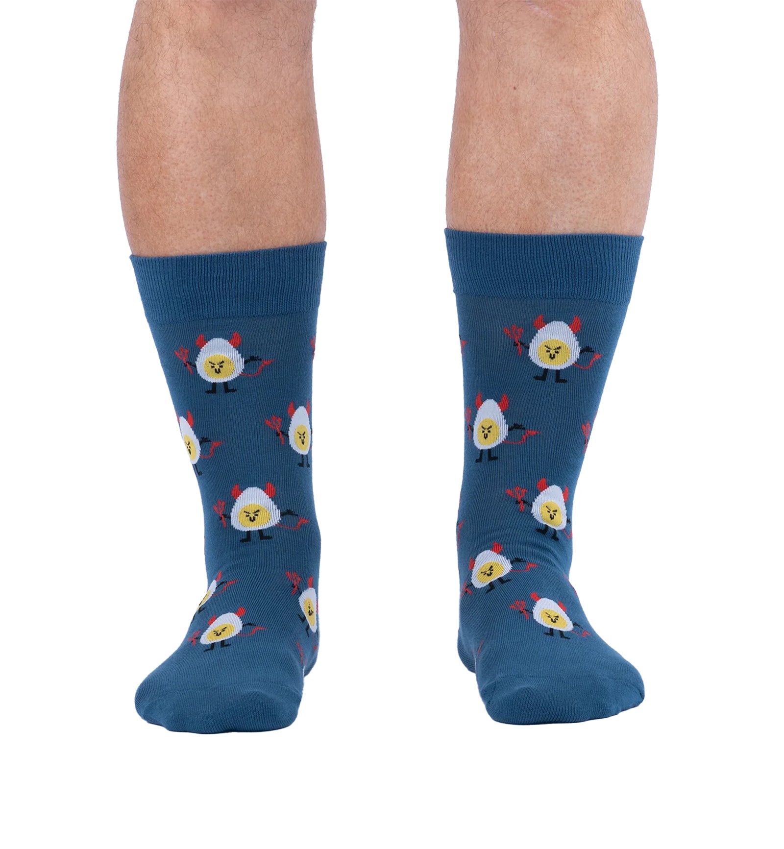 SOCK it to me Men's Crew Socks (MEF0719),Deviled Eggs - Deviled Eggs,One Size