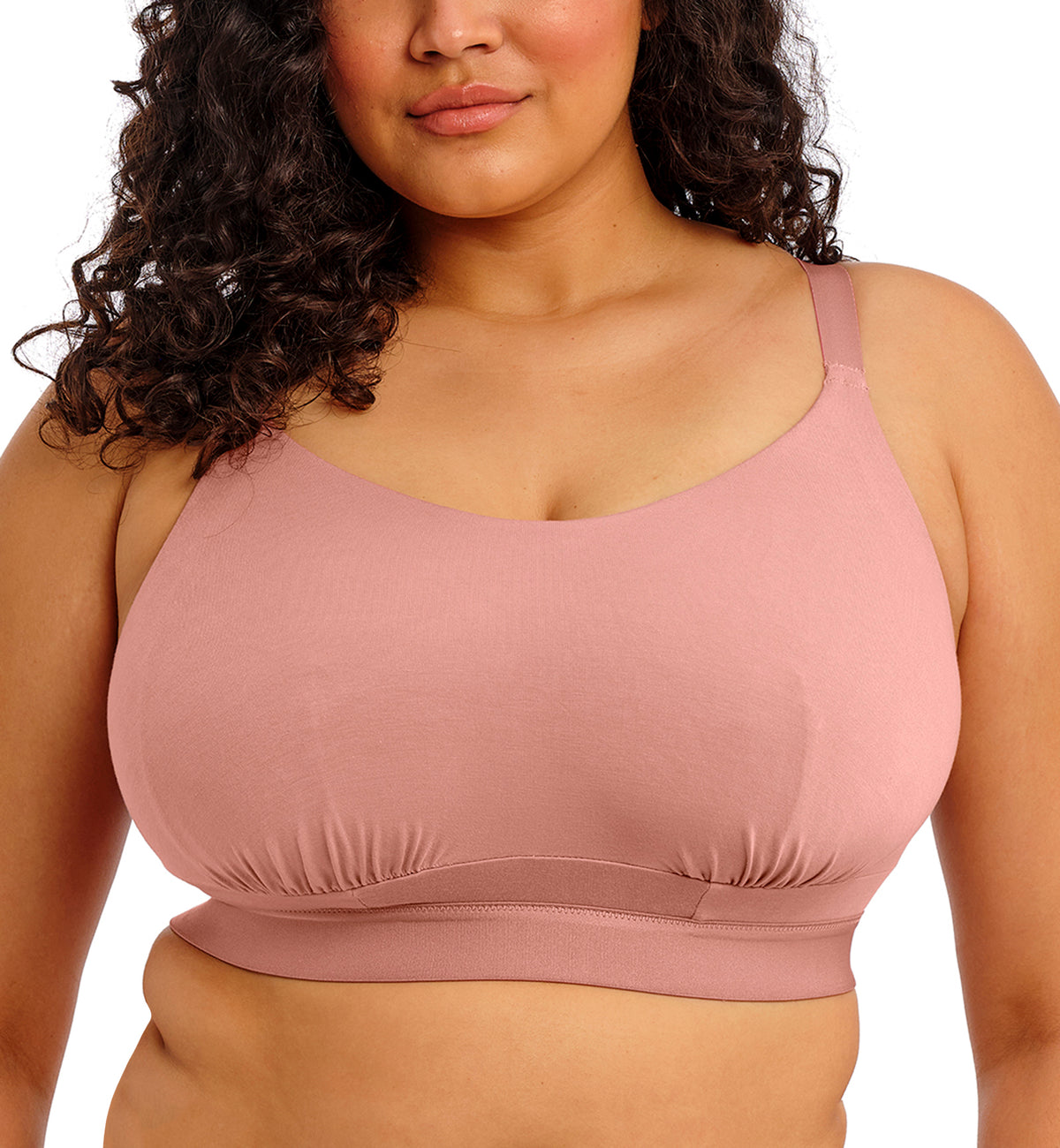 Elomi Downtime Non Wire Bralette (301417),32H,Ash Rose - Ash Rose,32H
