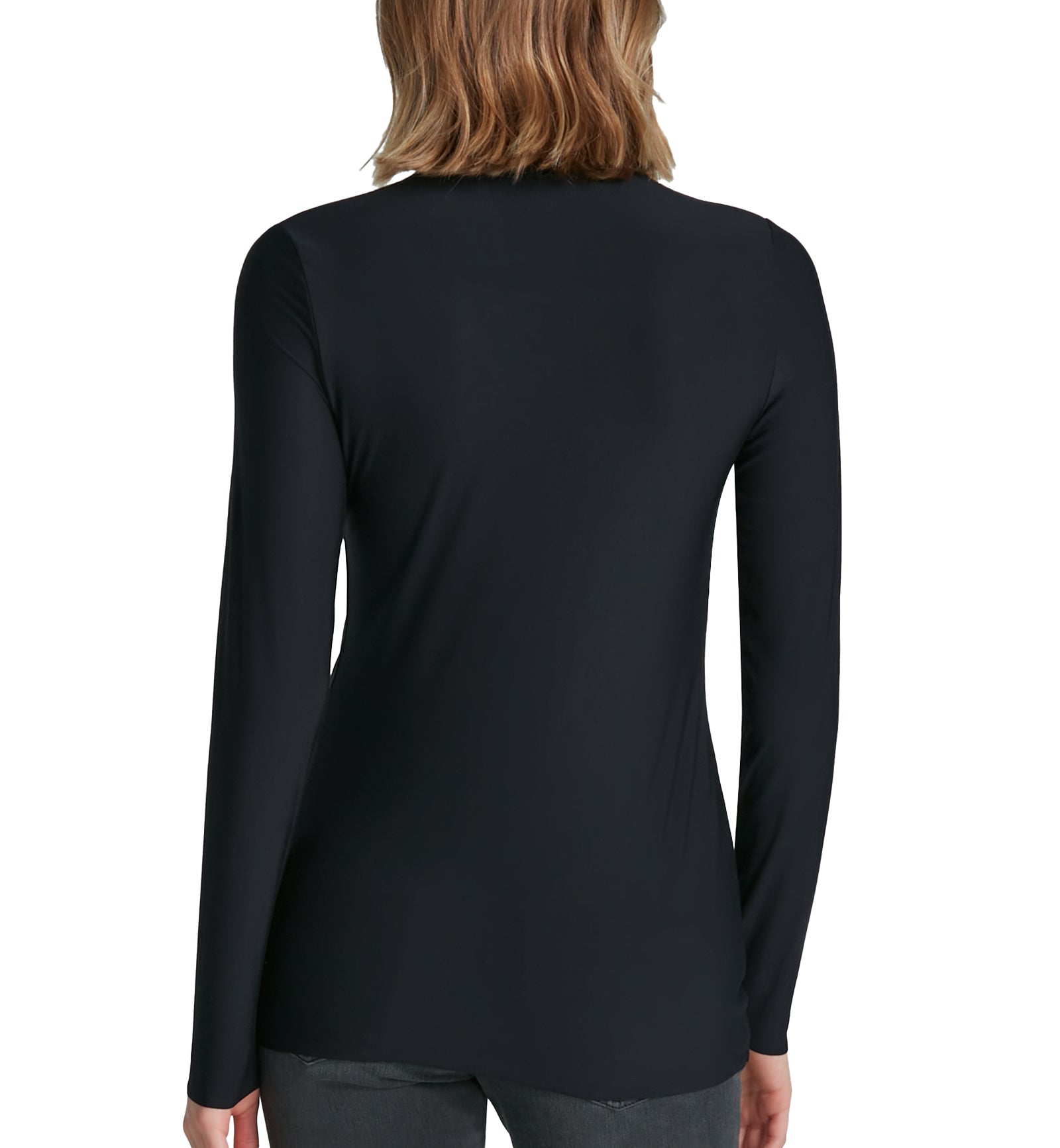 commando Butter Long Sleeve Turtleneck (TS39),XS,Black - Black,XS