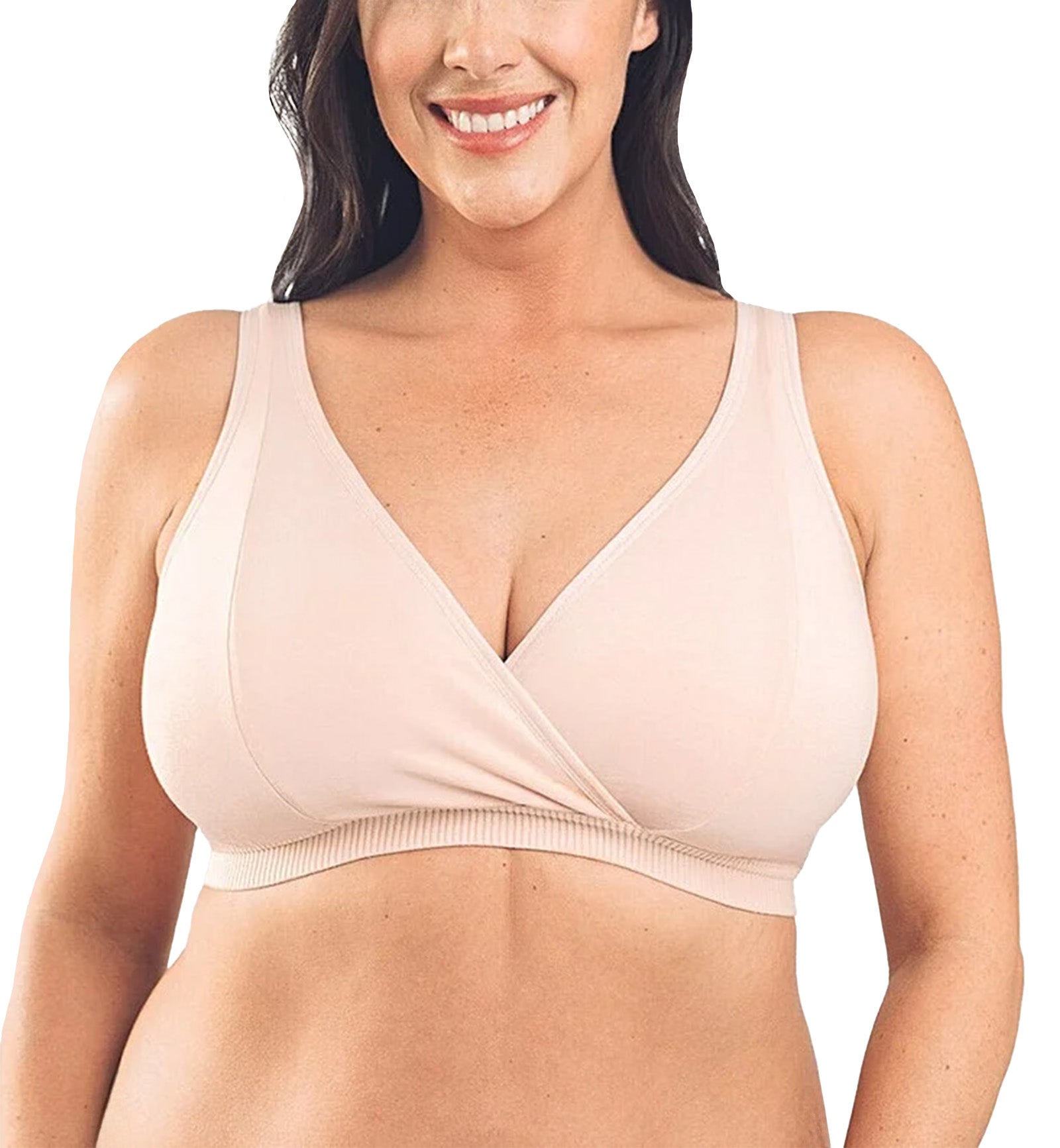 Royce Mia Organic Cotton Lounge Bra (1451),34 F/FF,Blush - Blush,34F/FF