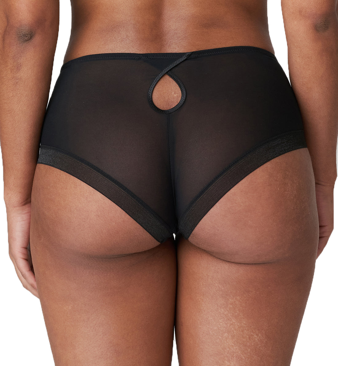 PrimaDonna Twist Aprodisia Matching Hotpants Panty (0542162),Small,Black - Black,Small