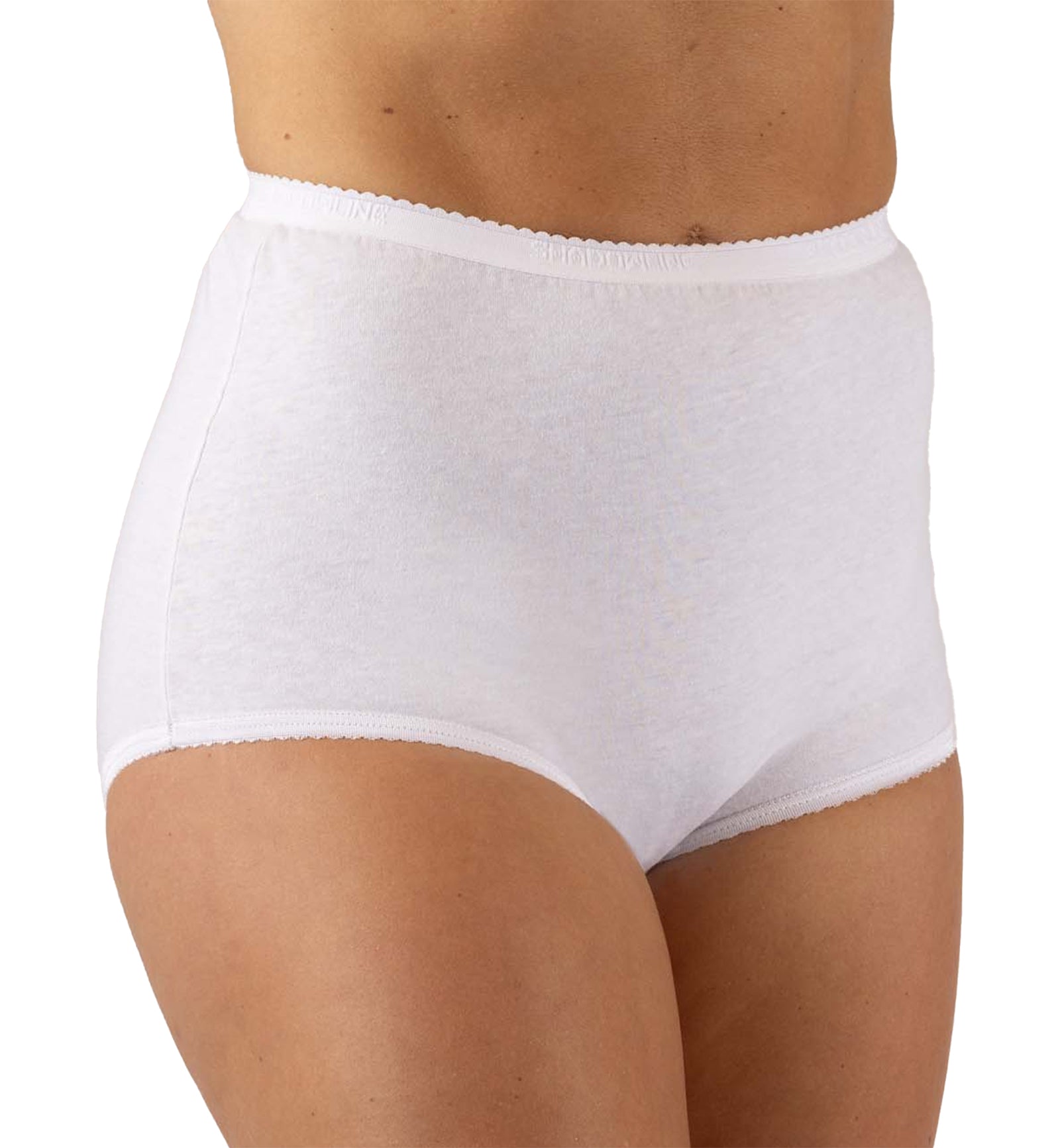Shadowline Cotton Full Brief Panty 3 PACK (17021),5,White - White,5