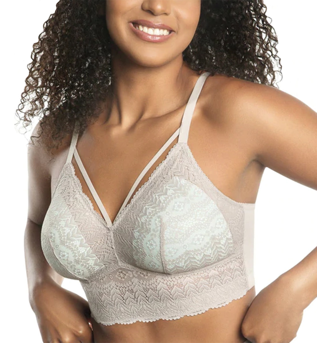 Parfait Mia Lace Wireless Longline Bralette (P5951),30D,Sandstone - Sandstone,30D
