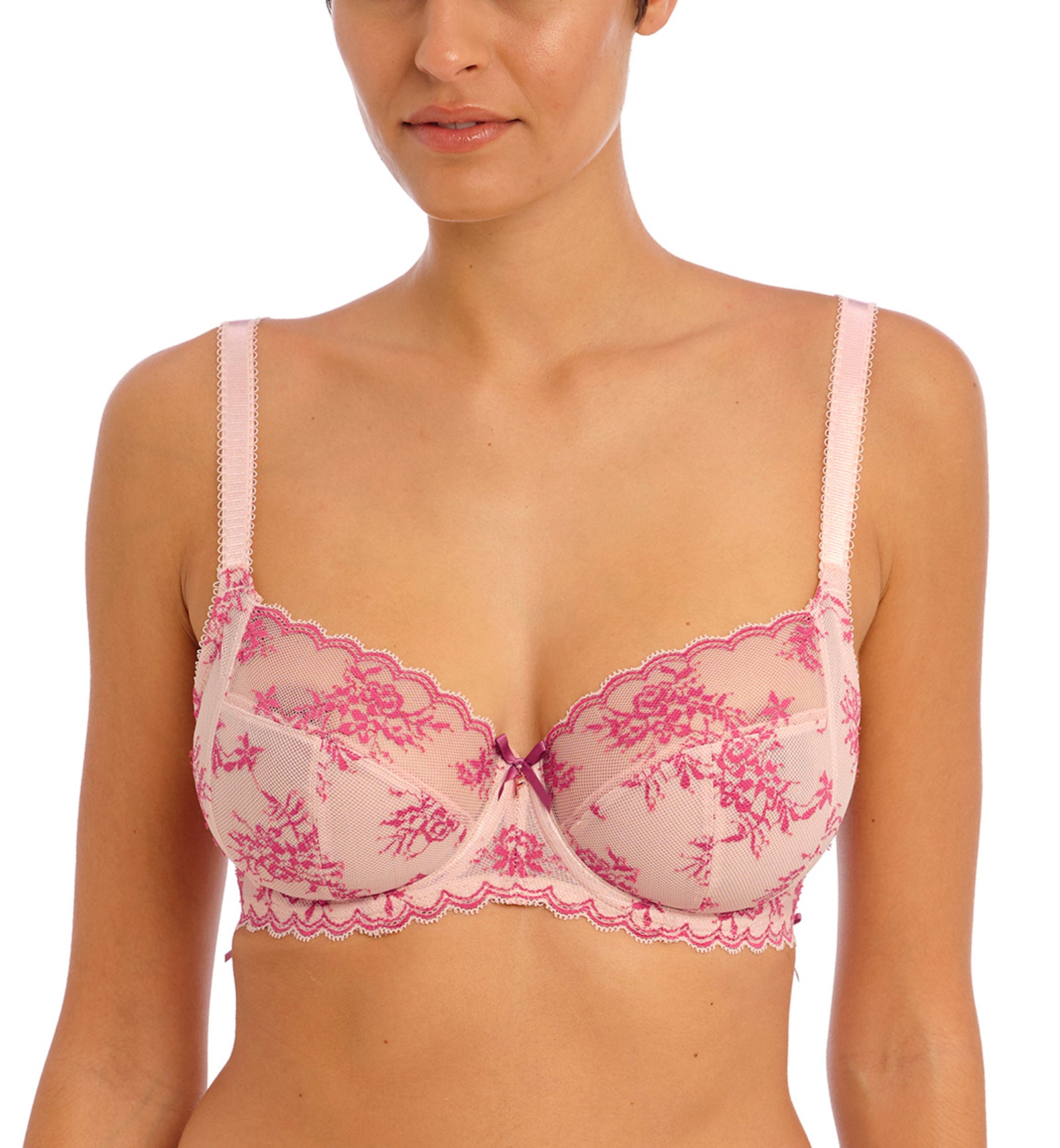Freya Offbeat Decadence Side Support Underwire Bra (402501),28FF,Vintage Rose - Vintage Rose,28FF