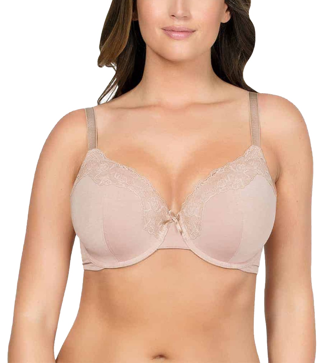 Parfait Tess Modal T-Shirt Plunge Underwire Bra (P50212),32DD,Bare - Bare,32DD