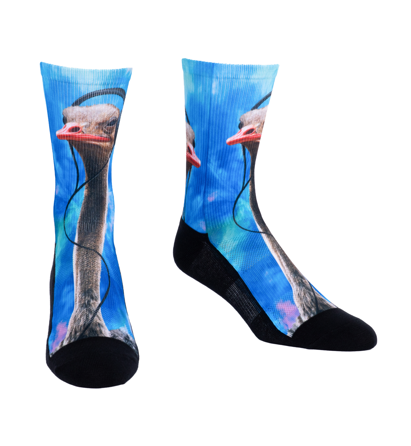 SOCK it to me Athletic Printed Performance Crew Socks (AP0016),That's a Bit of Ostrich - That's a Bit of Ostrich,One Size