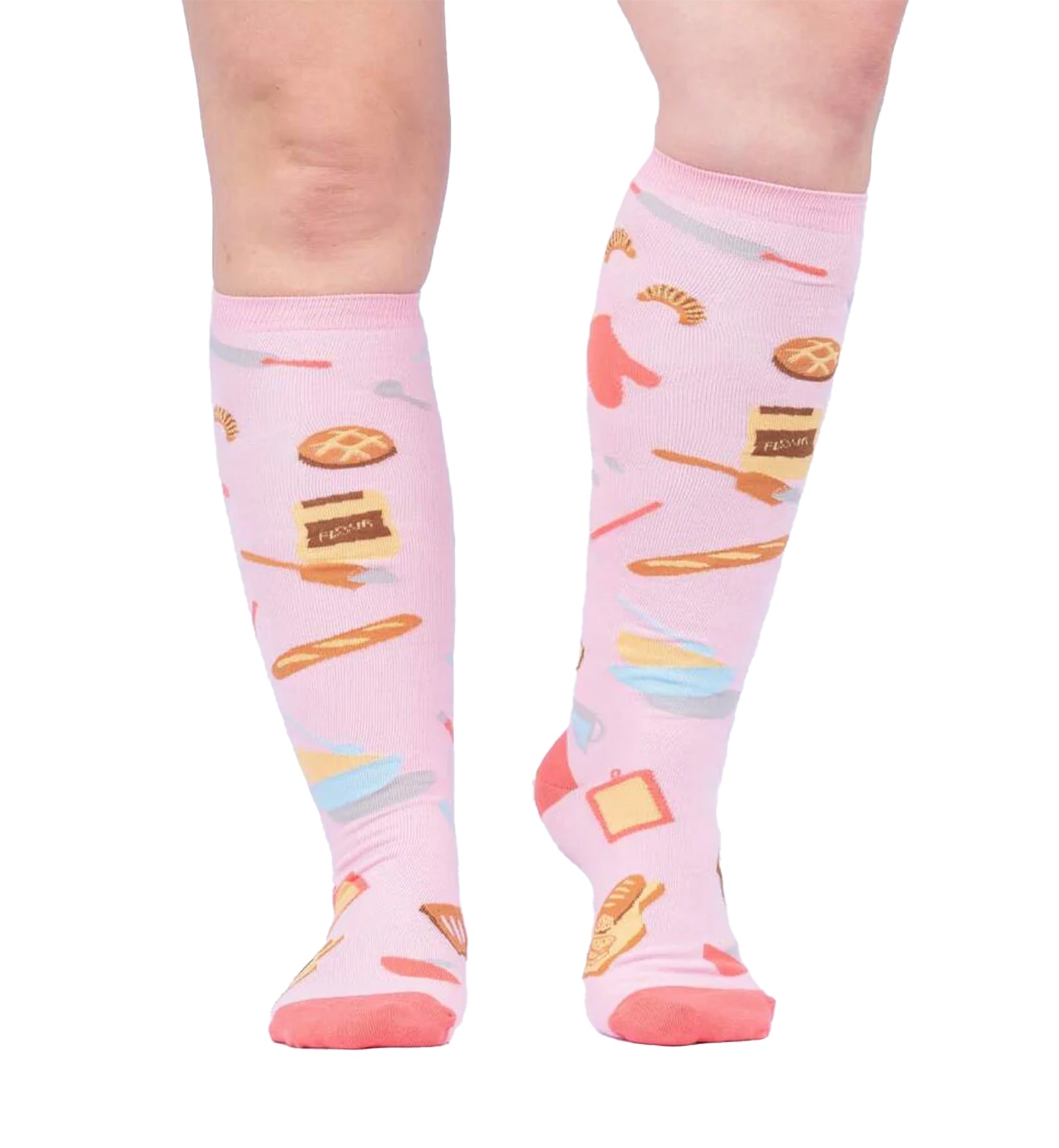 SOCK it to me Unisex Knee High Socks (F0592),Bake at 350 - Bake at 350,One Size