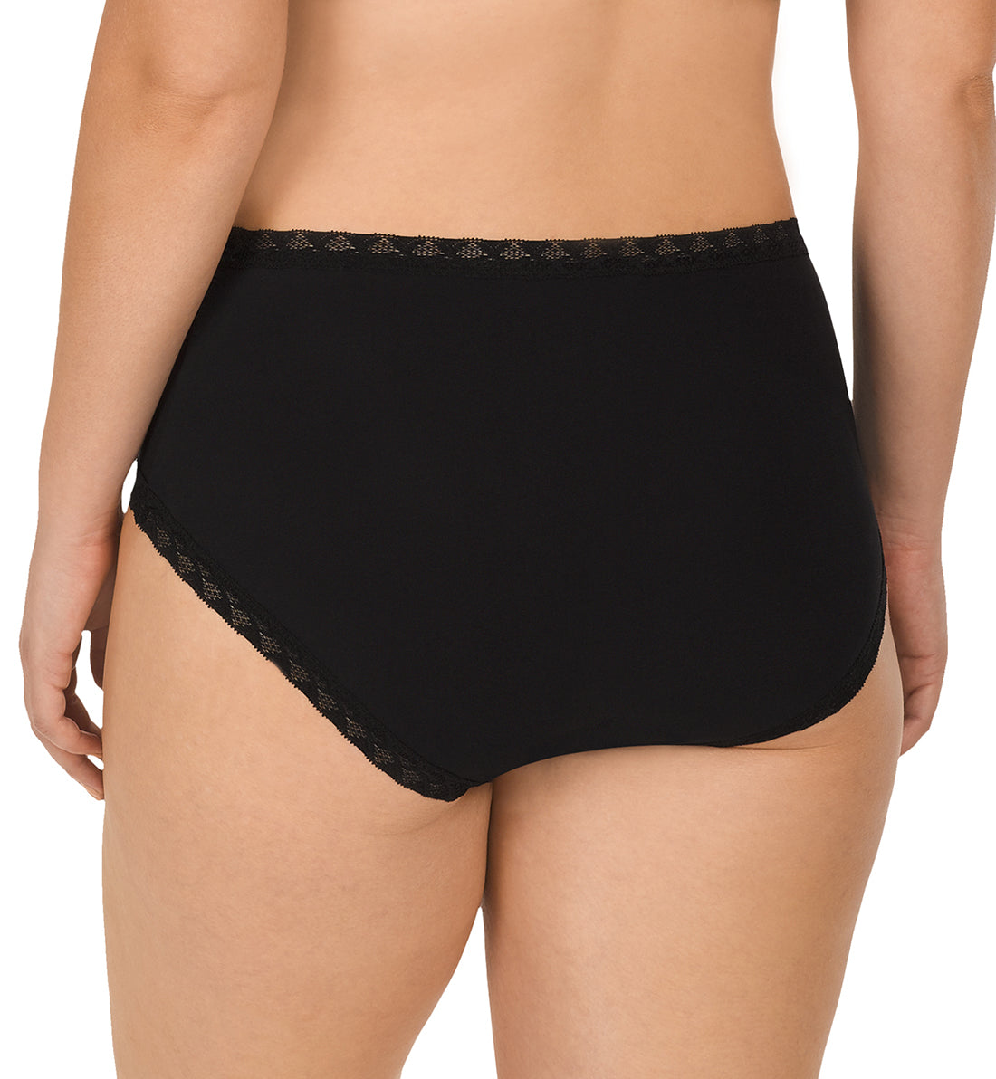 Natori Bliss Full Brief Panty (755058),Small,Black - Black,Small