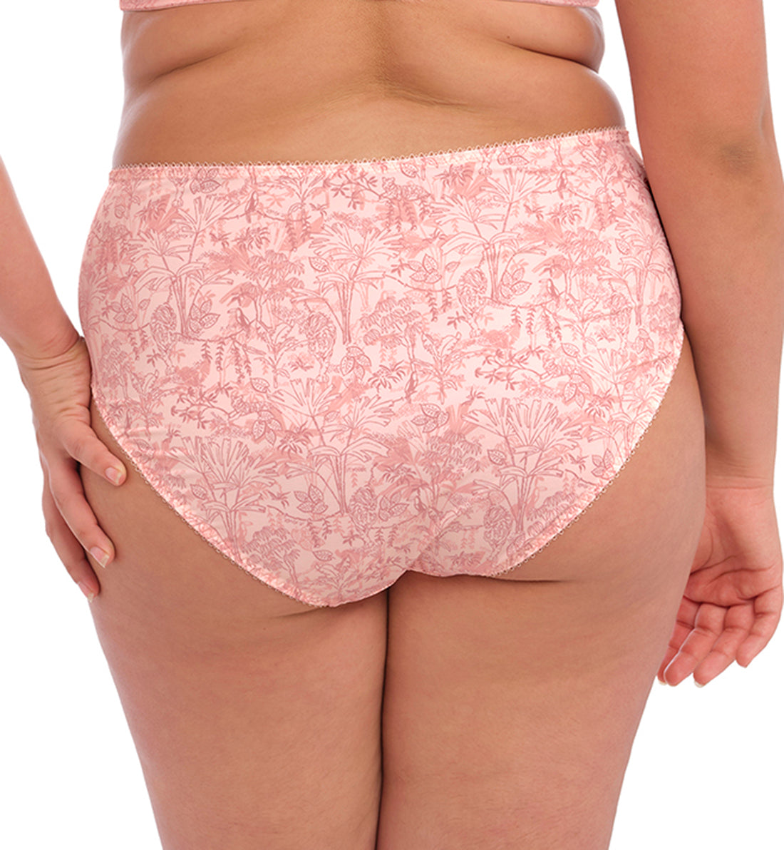 Elomi Mariella Full Panty Brief (4425),Large,Peachy Tiger - Peachy Tiger,Large