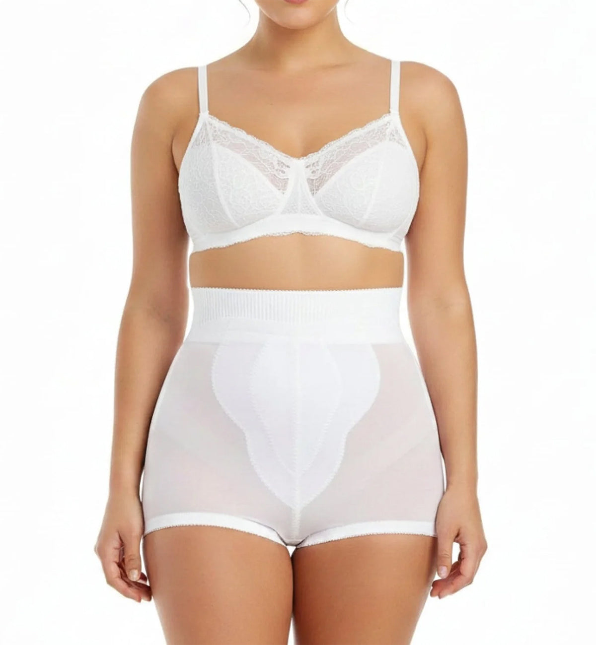 Rago Medium Control High Waist Shaping Panty (6296),Small,White - White,Small