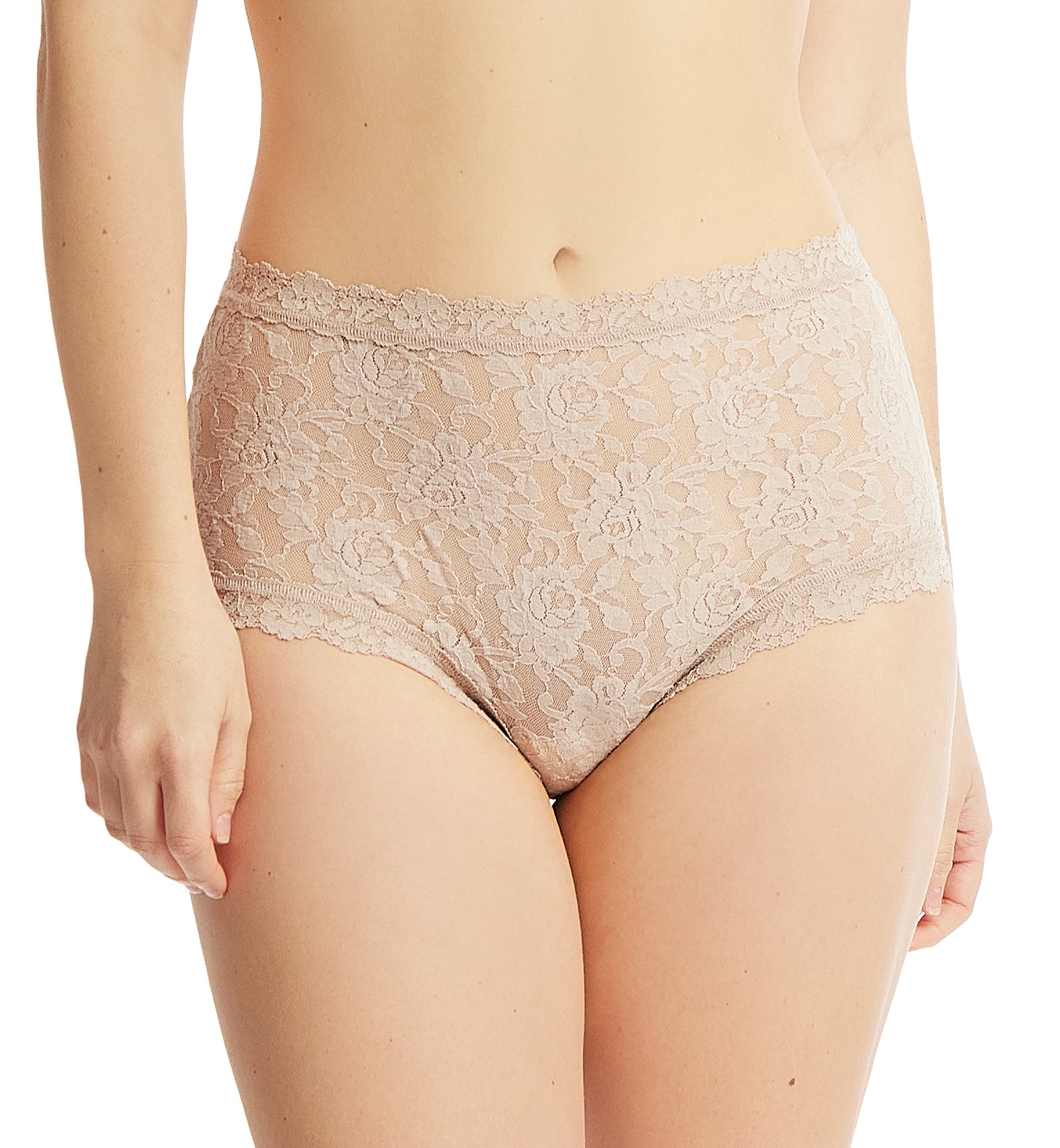 Hanky Panky Signature Lace High Rise Boyshort (481292),XS,Chai - Chai,XS