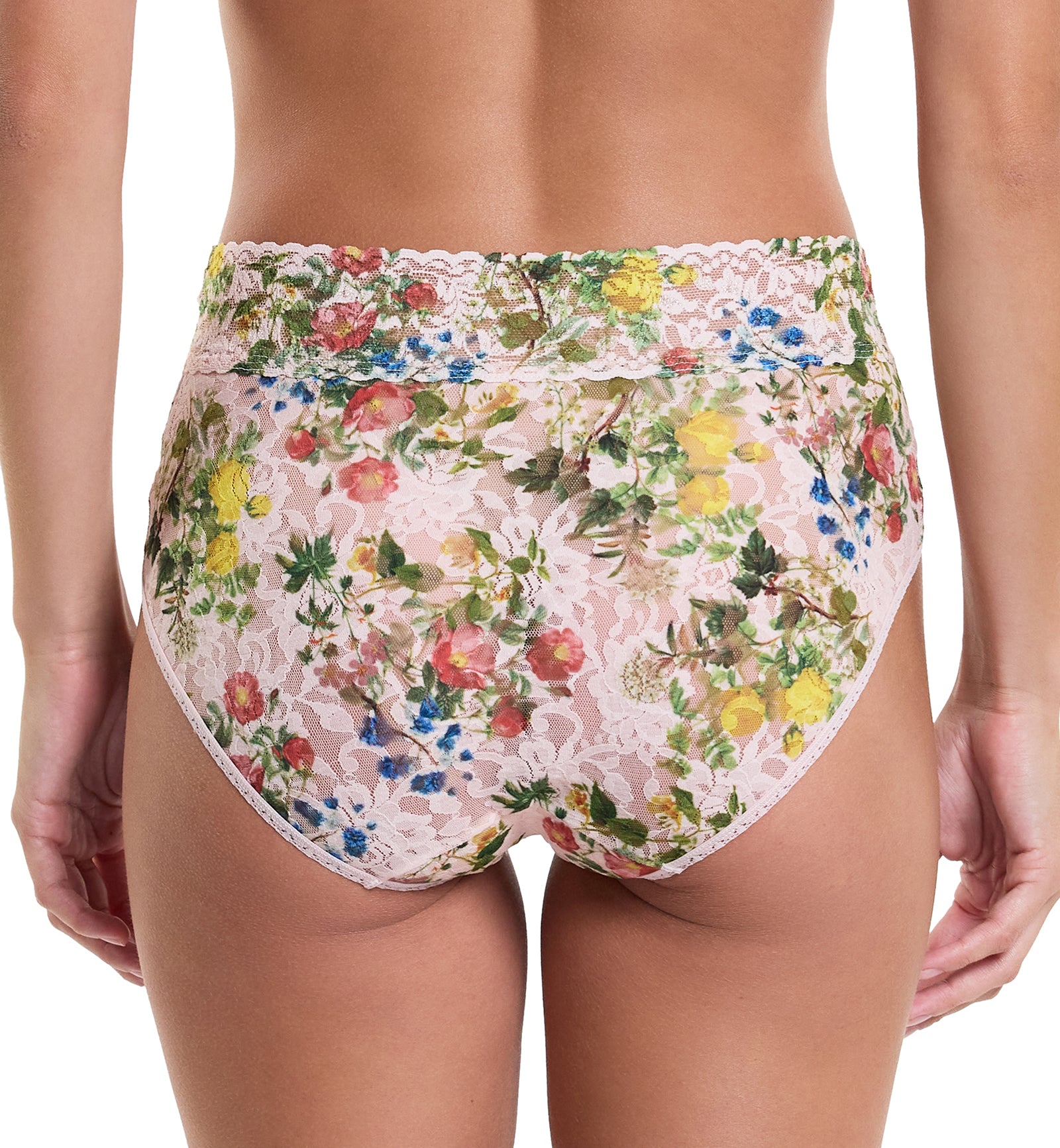 Hanky Panky Signature Lace Printed French Brief (PR461),Small,Overjoyed - Overjoyed,Small