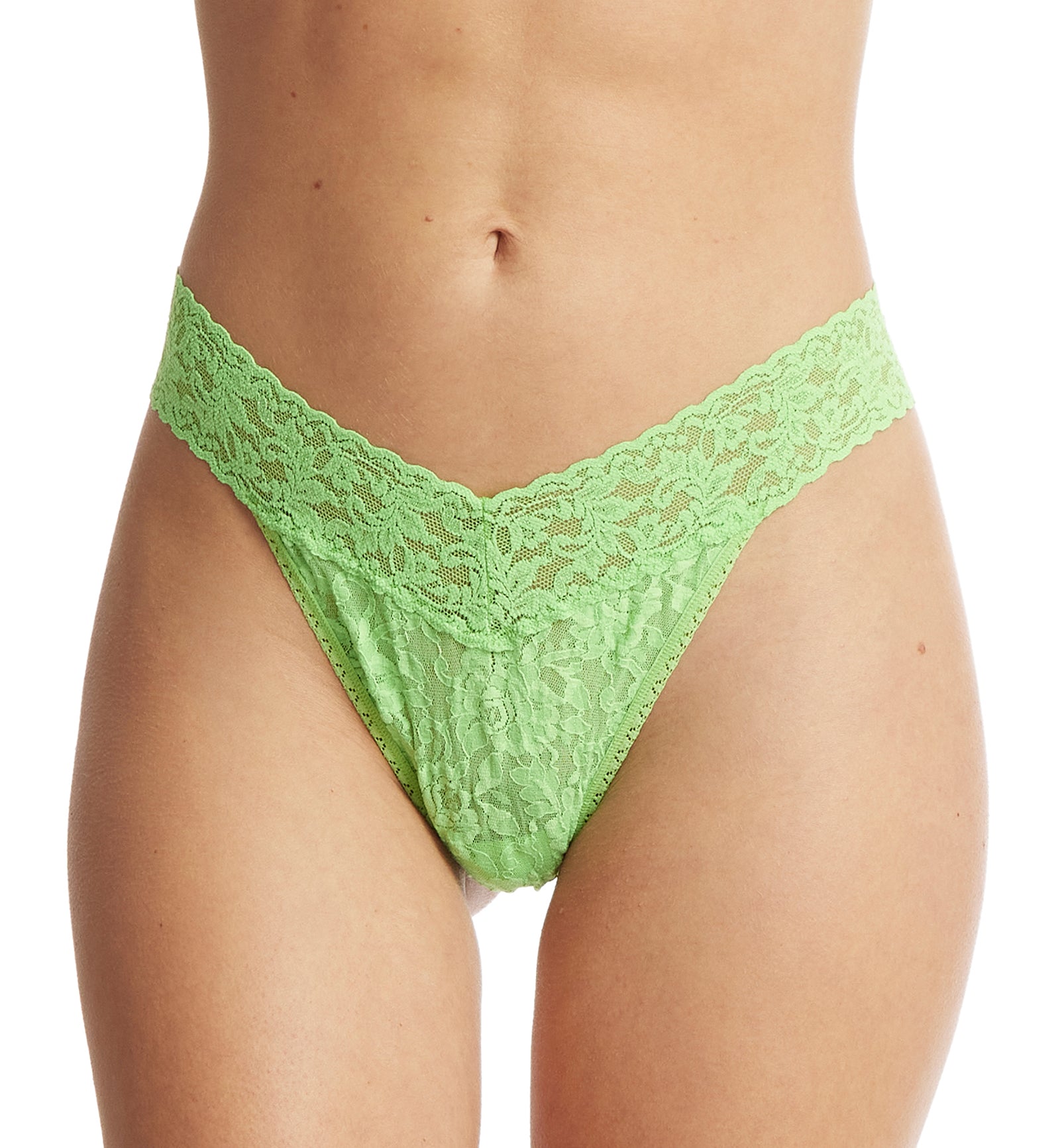 Hanky Panky Signature Lace Original Rise Thong (4811P),Kiwi Punch - Kiwi Punch,One Size