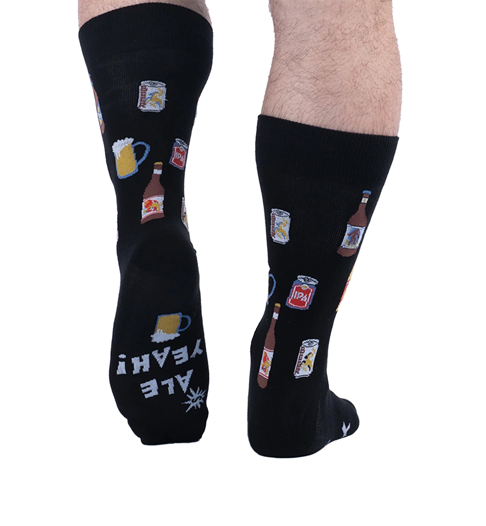 SOCK it to me Men's Crew Socks (MEF0715),Ale Yeah - Ale Yeah,One Size