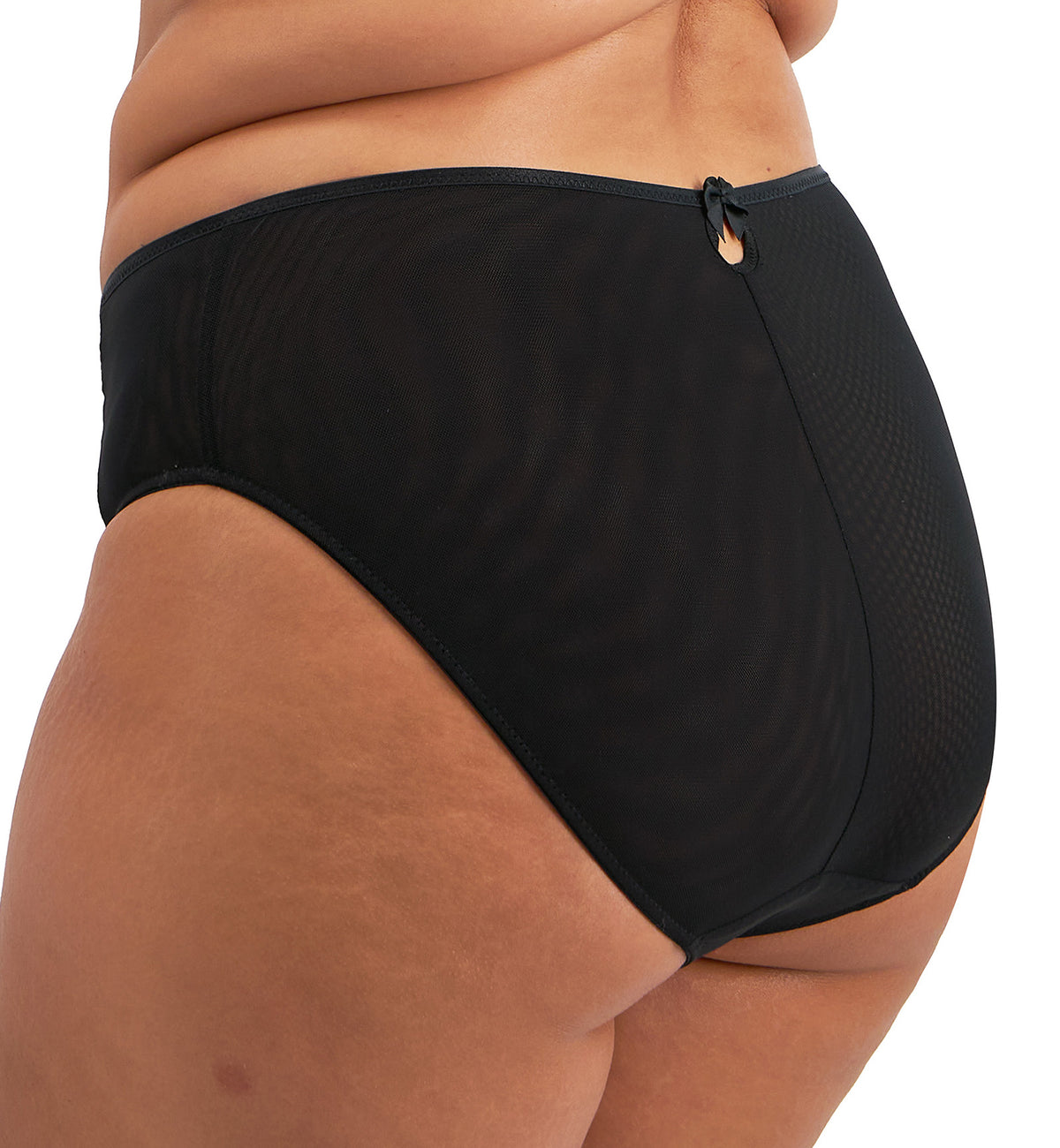 Elomi Teagan Matching High Leg Brief (302653),Small,Black/Almond - Black/Almond,Small