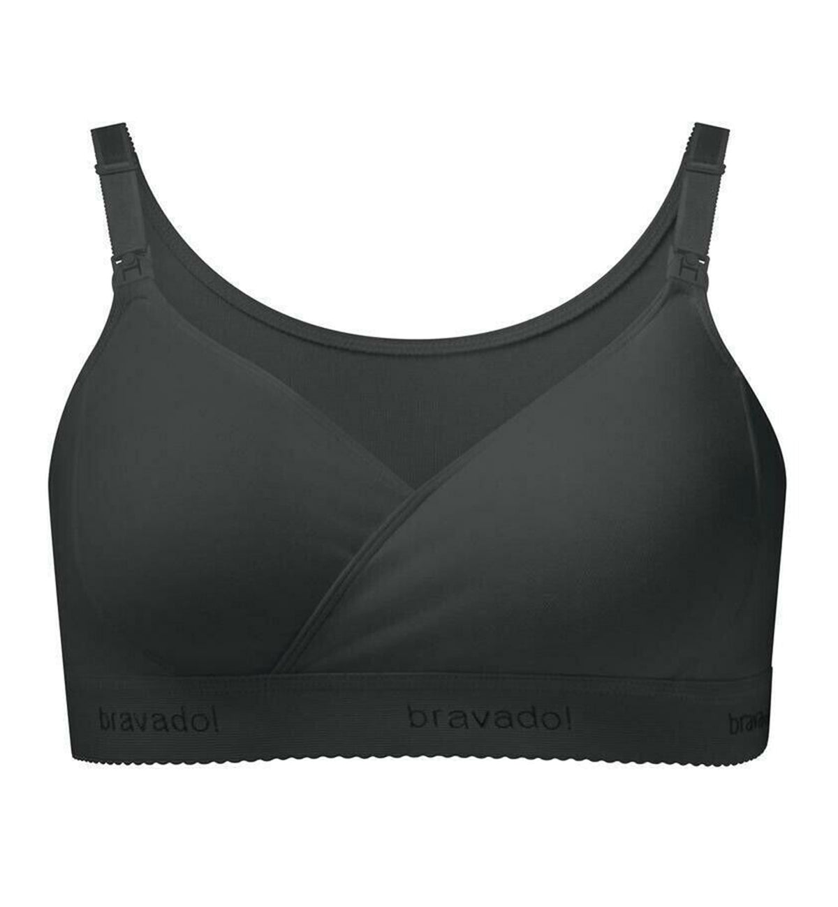 BRAVADO! The Original Wire-Free Nursing Bra Plus (1012),Small,Black - Black,Small