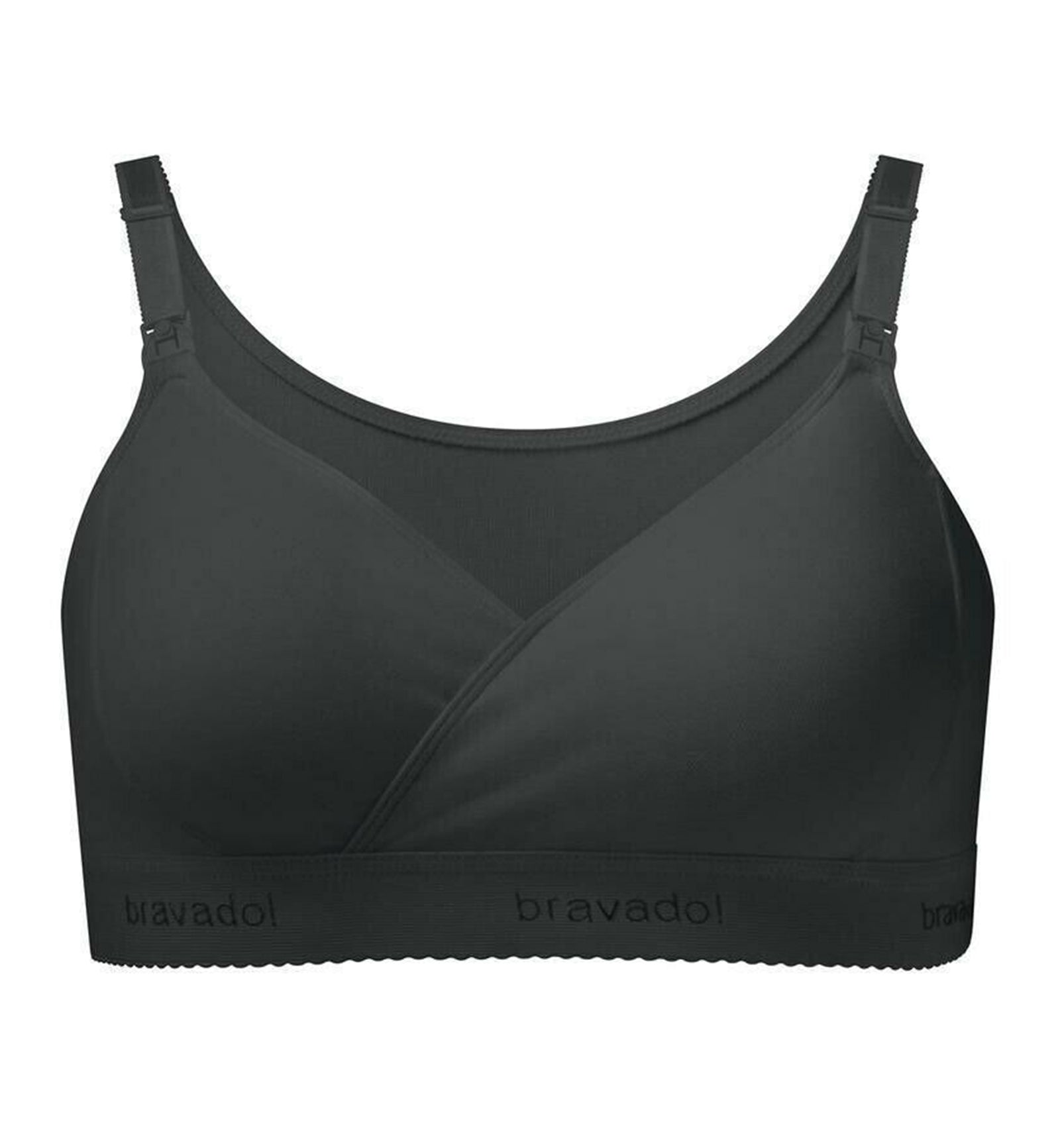 BRAVADO! The Original Wire-Free Nursing Bra Plus (1012),Small,Black - Black,Small