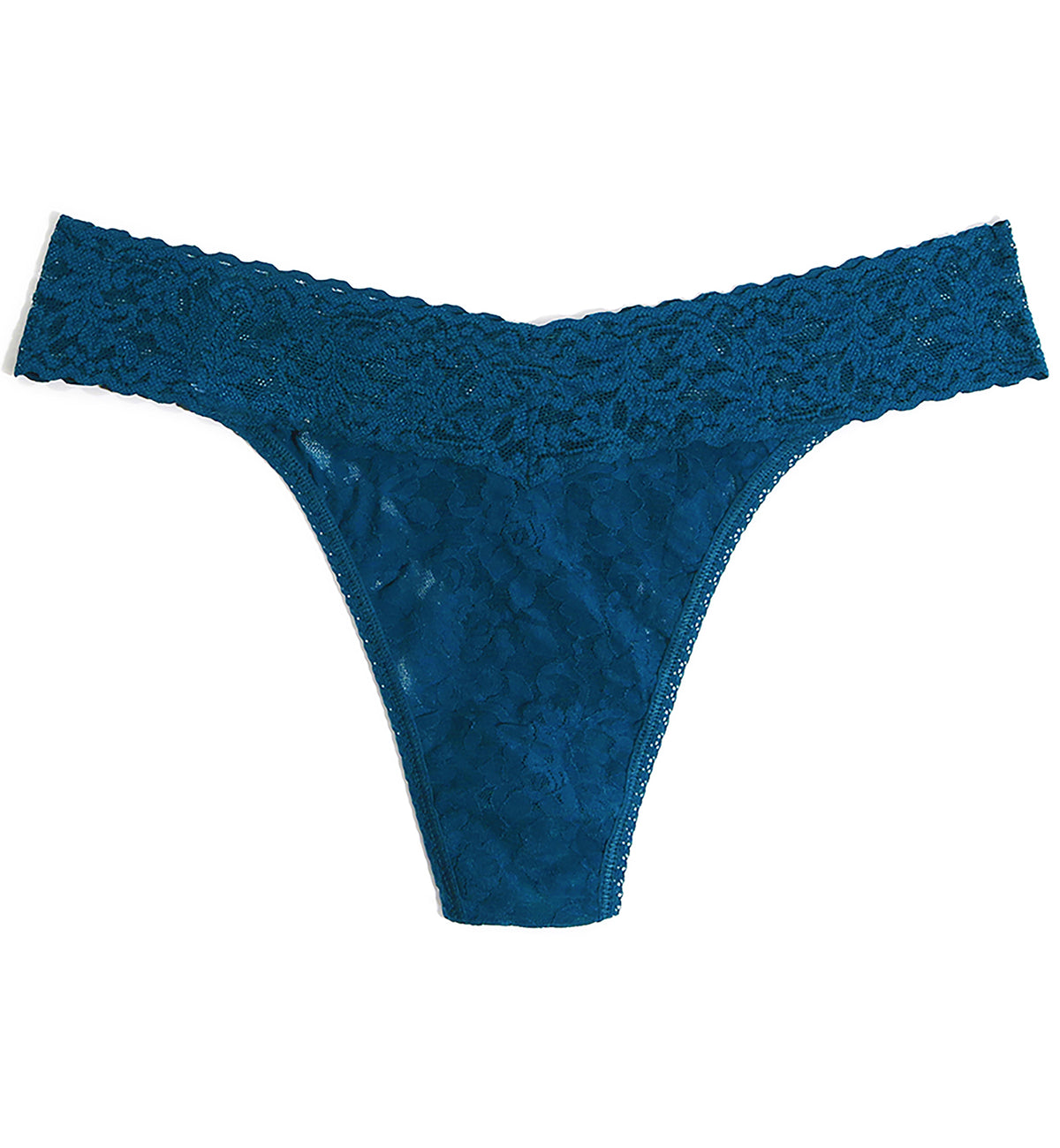 Hanky Panky Signature Lace Original Rise Thong (4811P),Hot Teal - Hot Teal,One Size