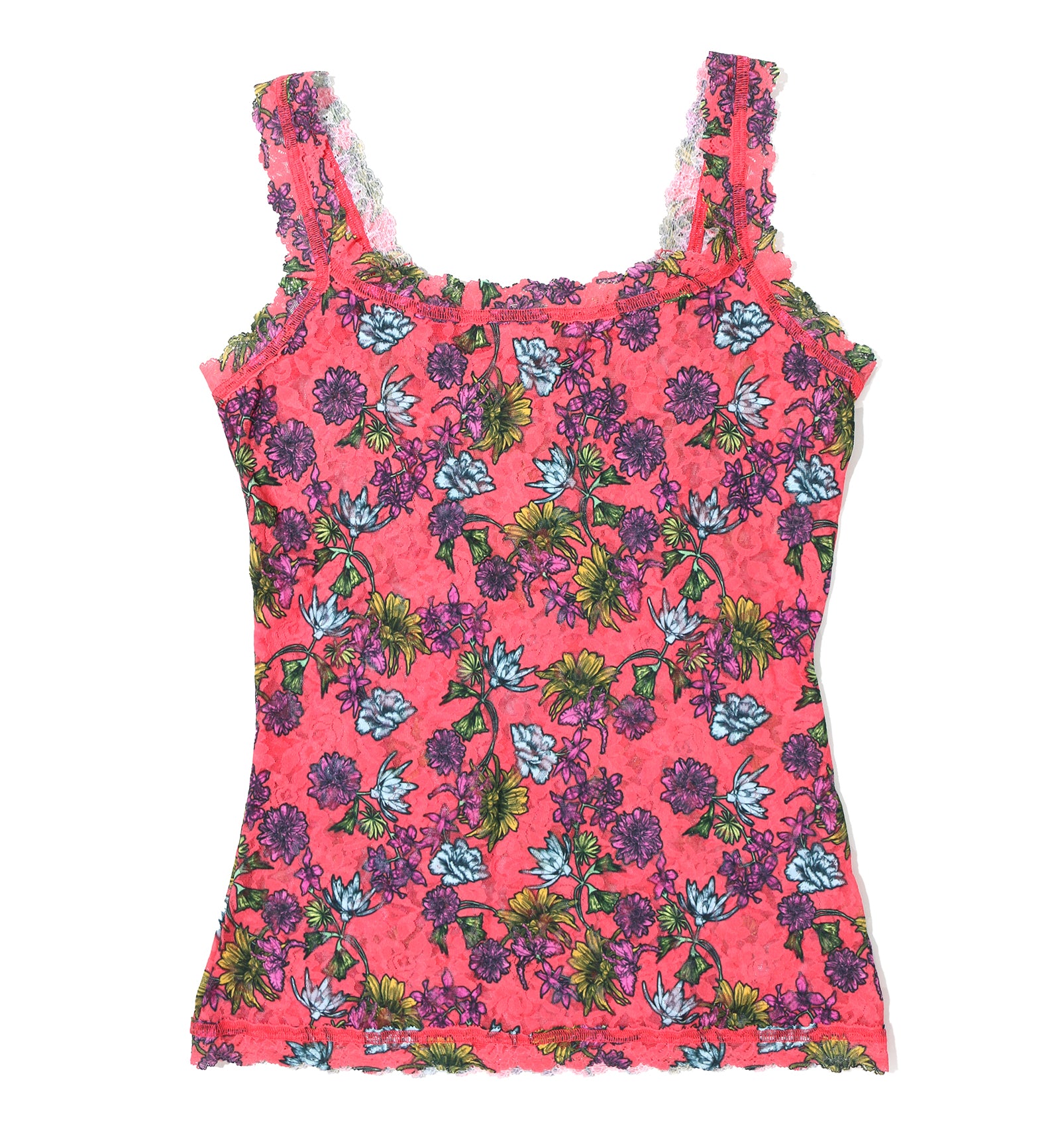 Hanky Panky Signature Lace Printed Unlined Camisole (PR1390L),XS,Wonderland Blooms - Wonderland Blooms,XS