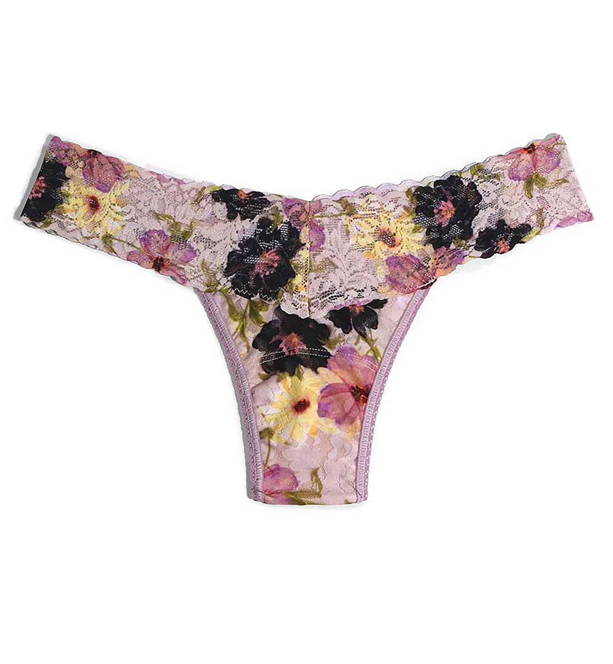 Hanky Panky Signature Lace Printed Low Rise Thong (PR4911P),Pressed - Pressed,One Size