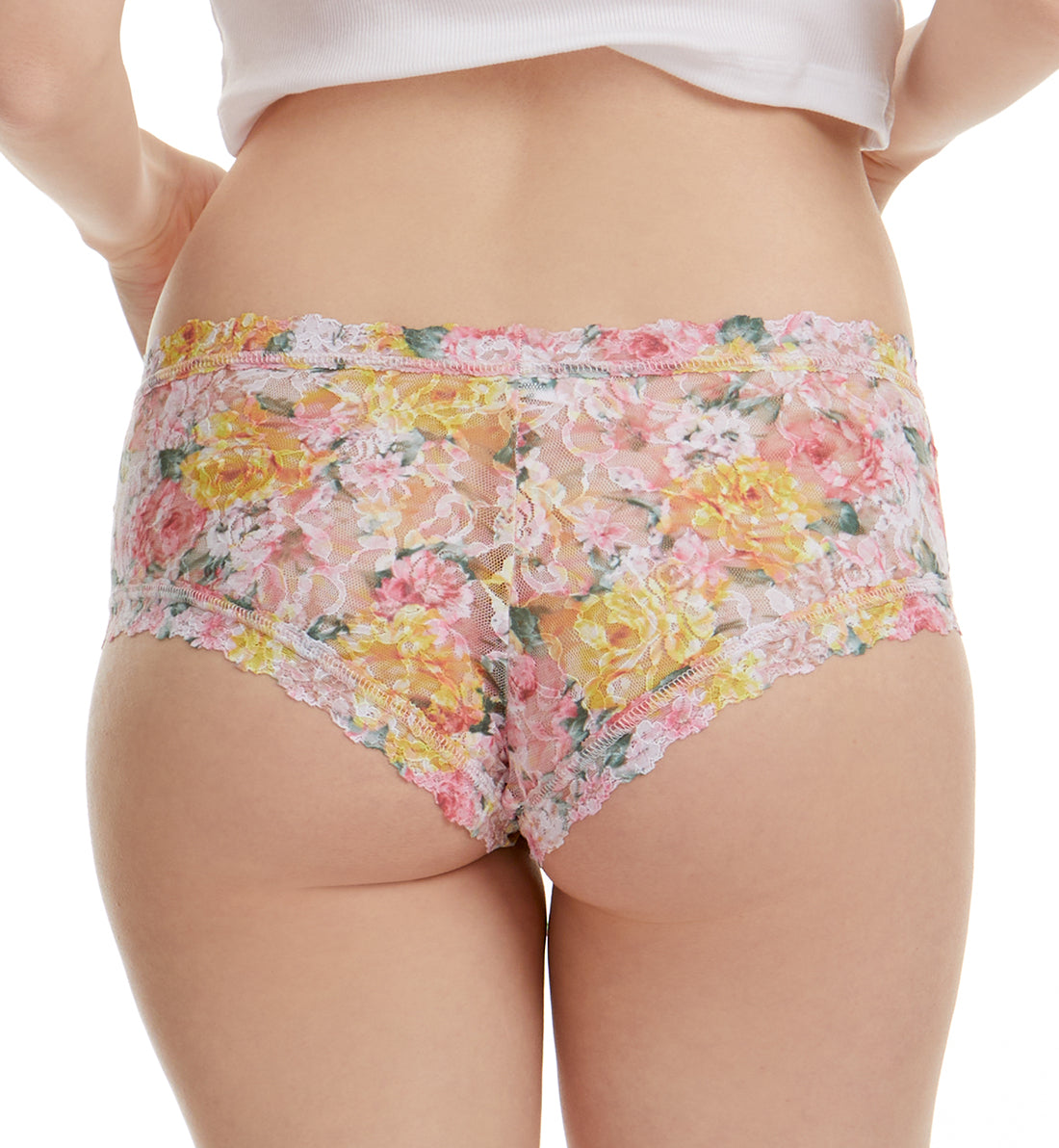 Hanky Panky Signature Lace Printed Boyshort (PR4812P),Large,Kew Gardens - Kew Gardens,Large