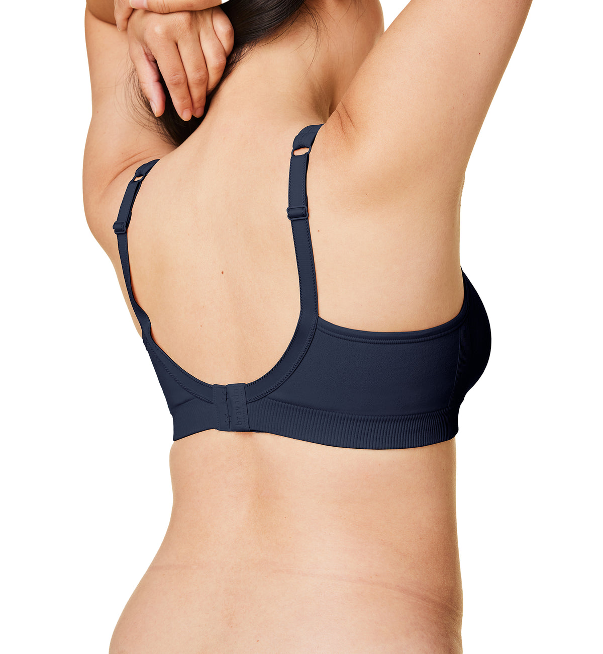 BRAVADO! DESIGNS Everyday Sculpt Wire-Free Bra (11011V),Small,Navy - Navy,Small