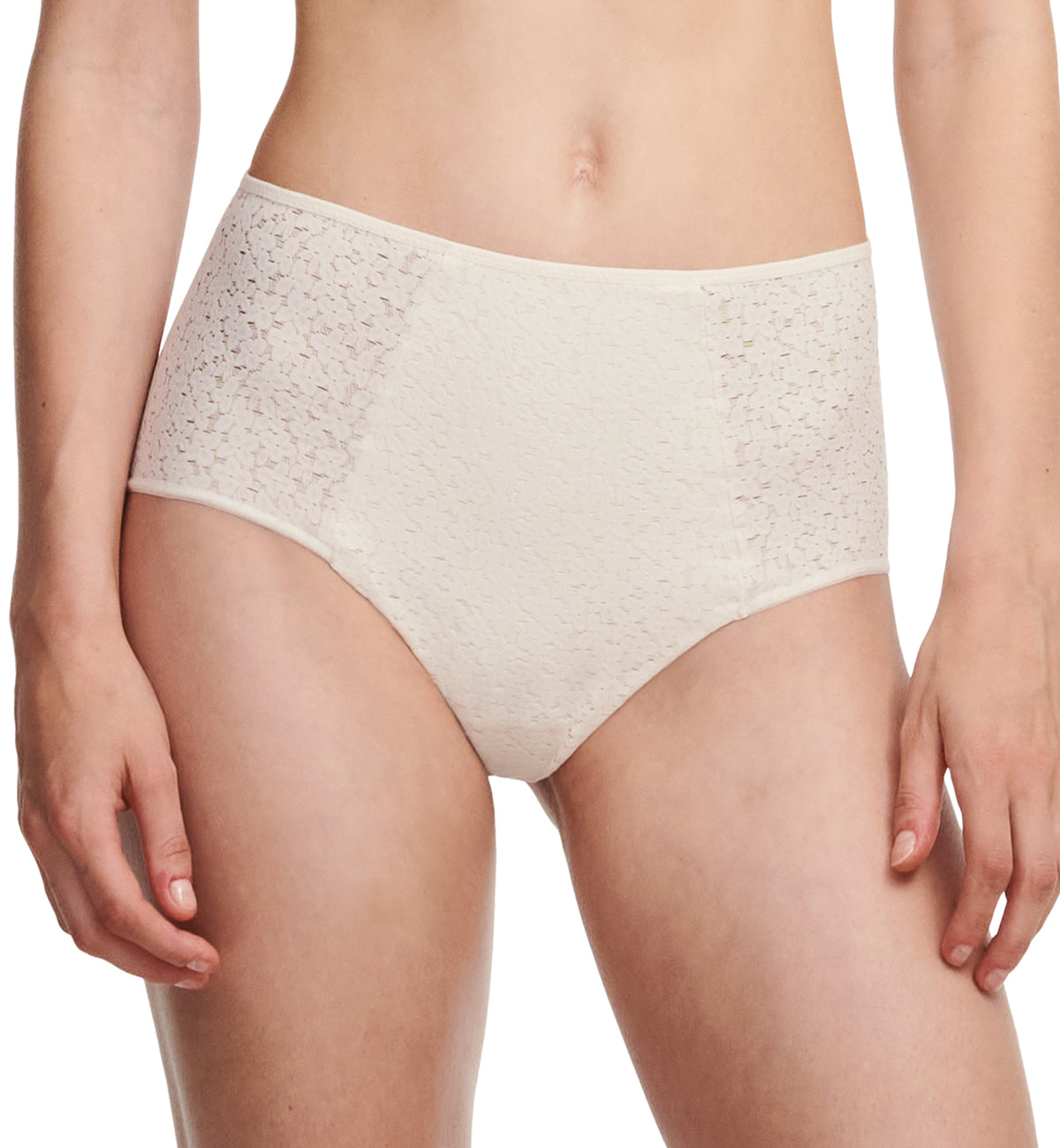 Chantelle Norah Comfort High Waist Brief (C13F30),Small,Talc - Talc,Small