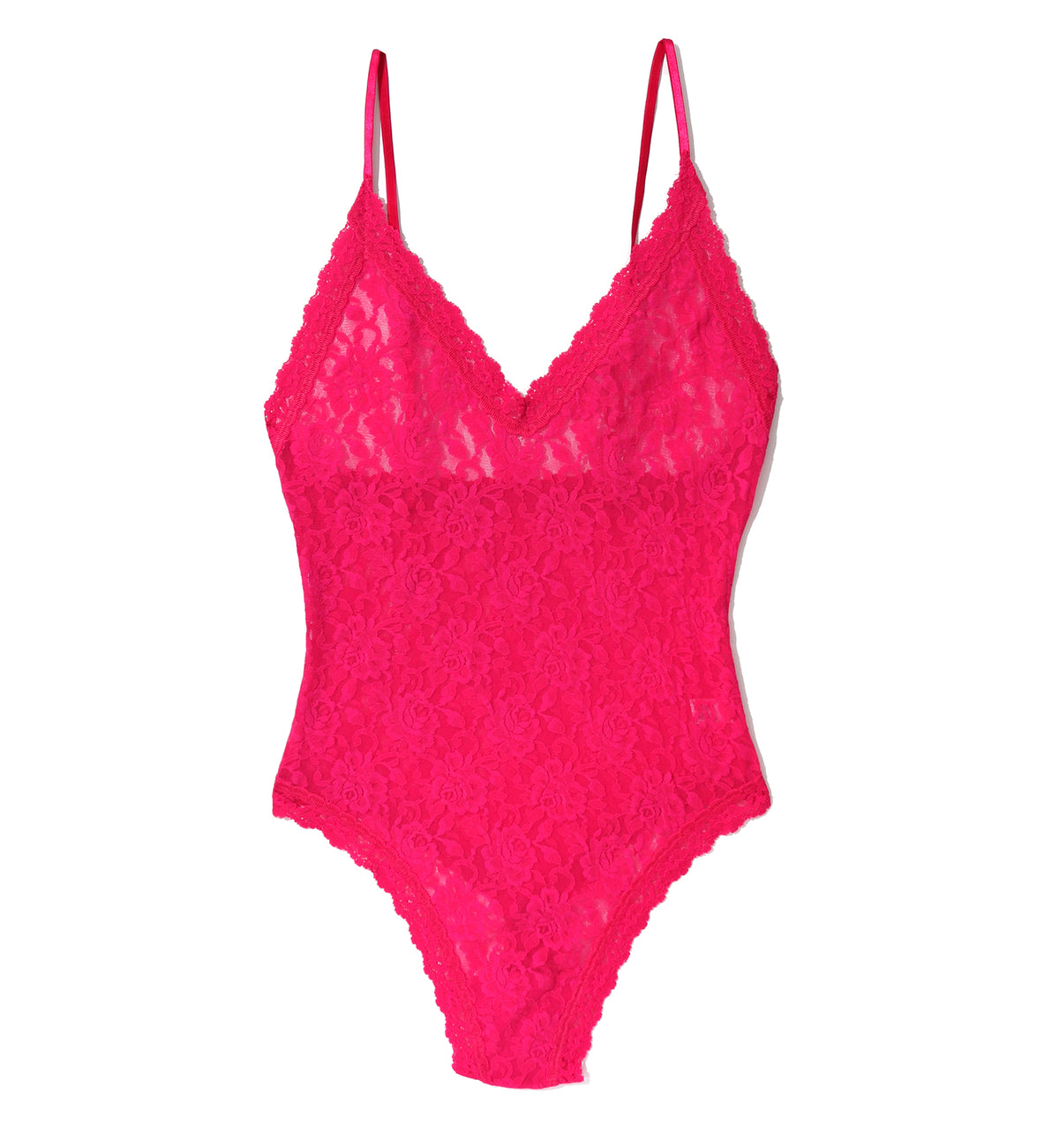 Hanky Panky Signature Lace Thong-Back Bodysuit (488451),Small,Sealed With A Kiss - Sealed With A Kiss,Small