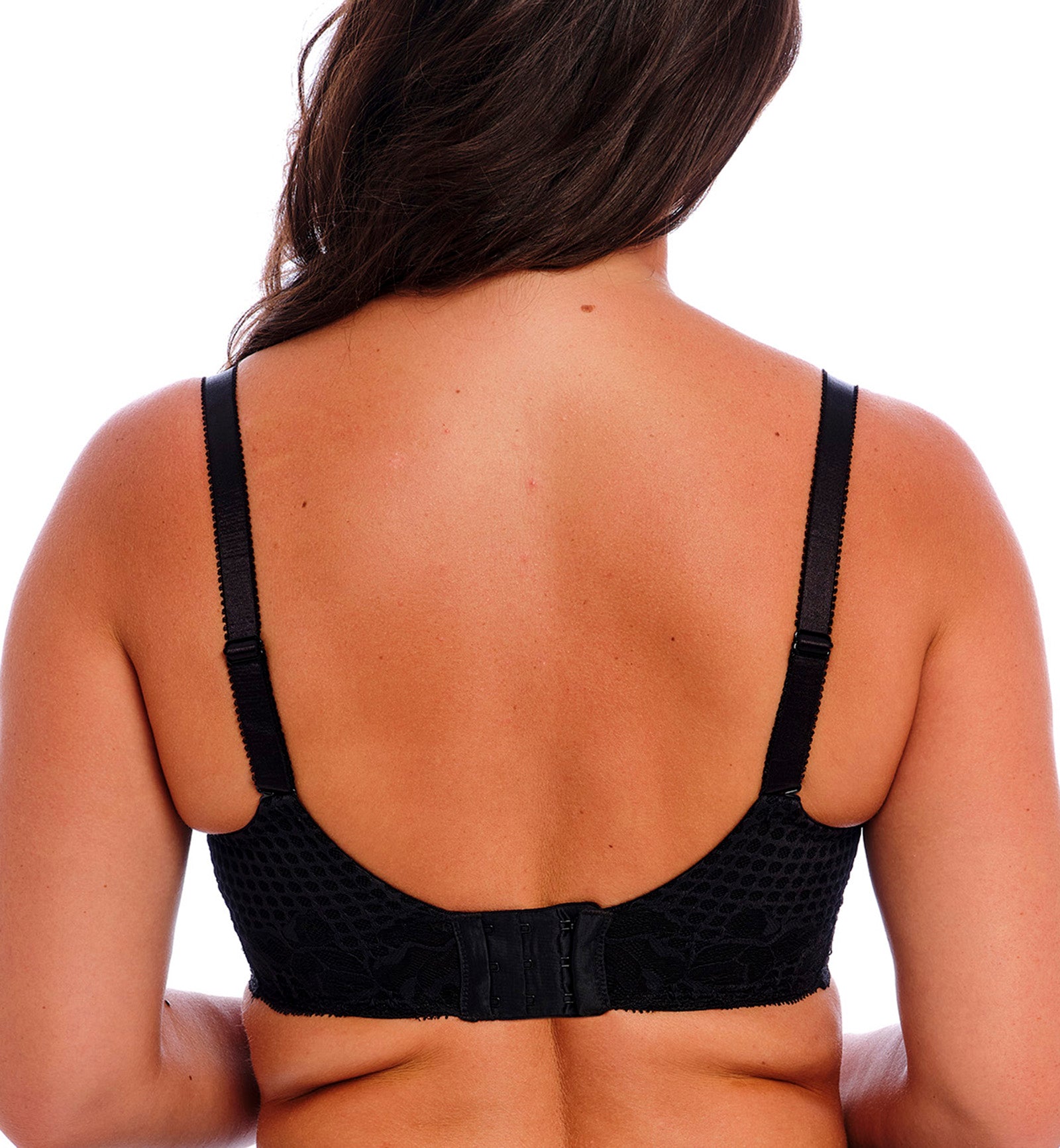 Fantasie Reflect Side Support Stretch Lace Underwire Bra (101801),30E,Black - Black,30E
