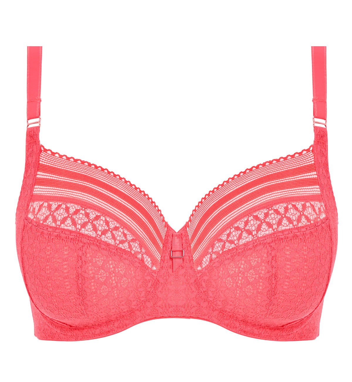 Freya Viva Side Support Underwire Bra (5641),28F,Sunkissed Coral - Sunkissed Coral,28F