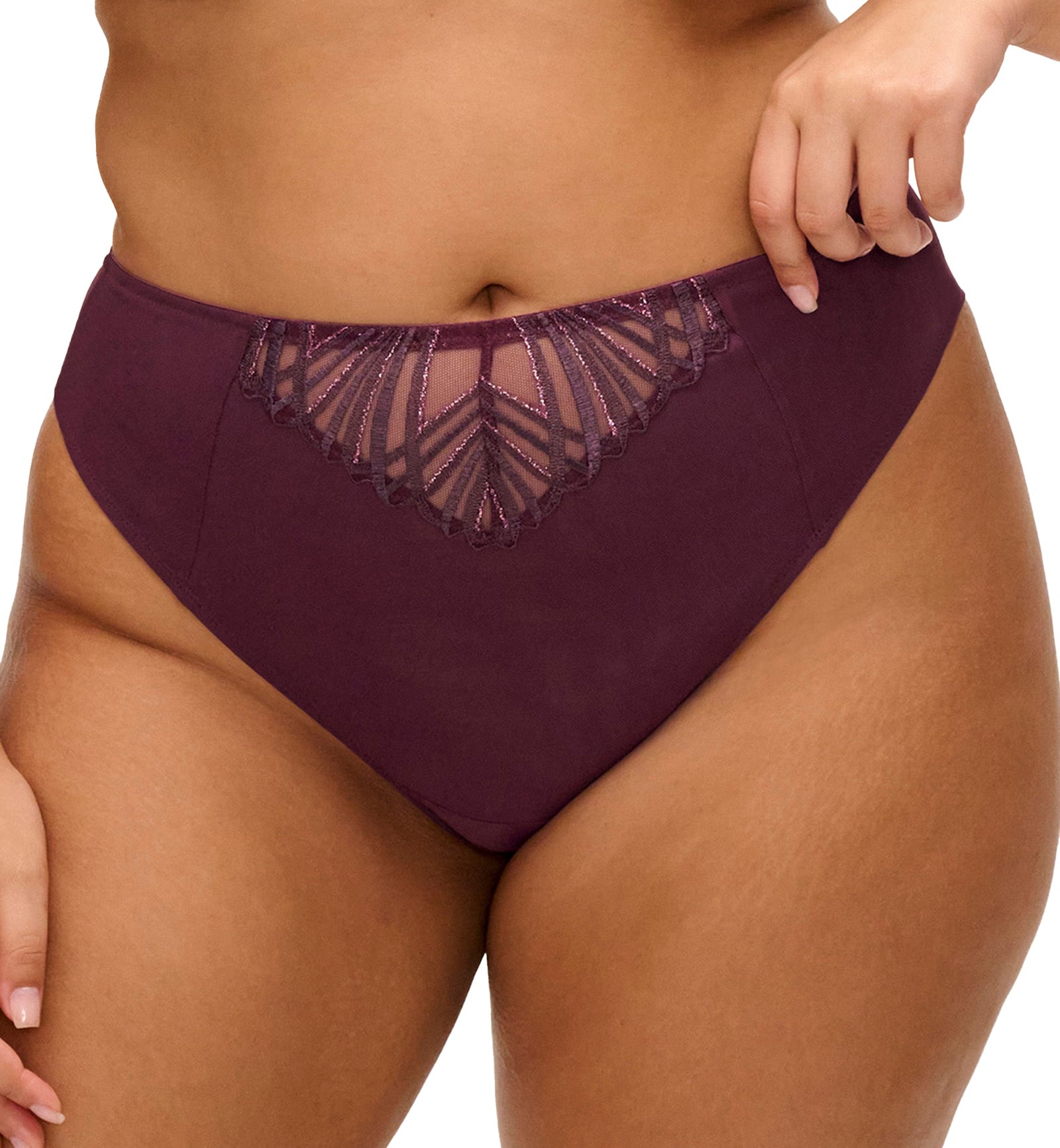 Elomi Reja Brazilian Brief (303155),Small,Fig - Fig,Small