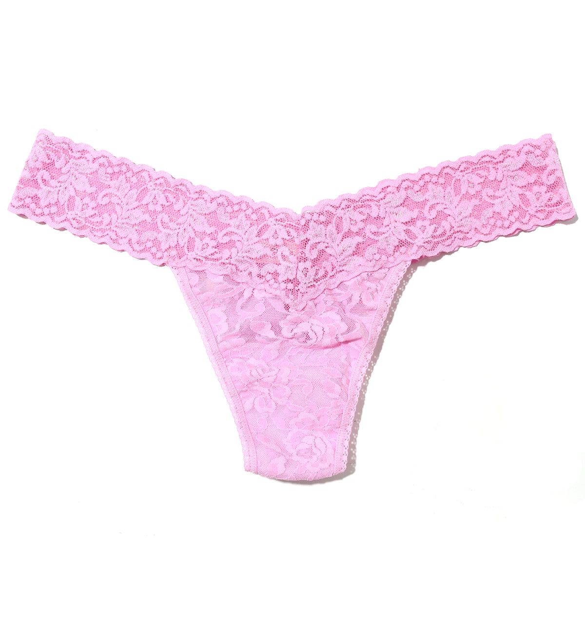 Hanky Panky Signature Lace Low Rise Thong (4911P),Cotton Candy - Cotton Candy,One Size