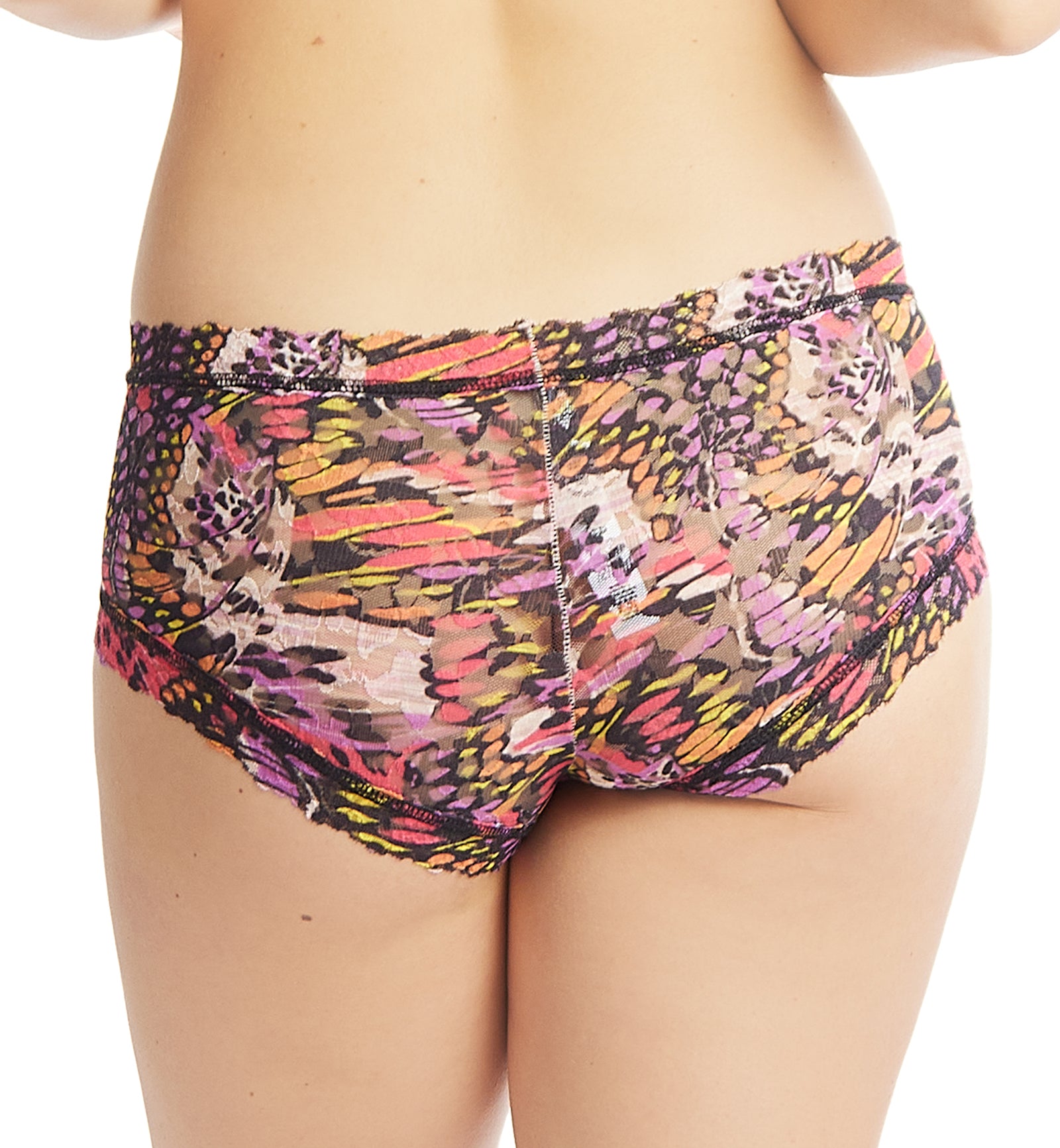 Hanky Panky Daily Lace Printed Boyshort (PR771201P),XS,Warm Breeze - Warm Breeze,XS