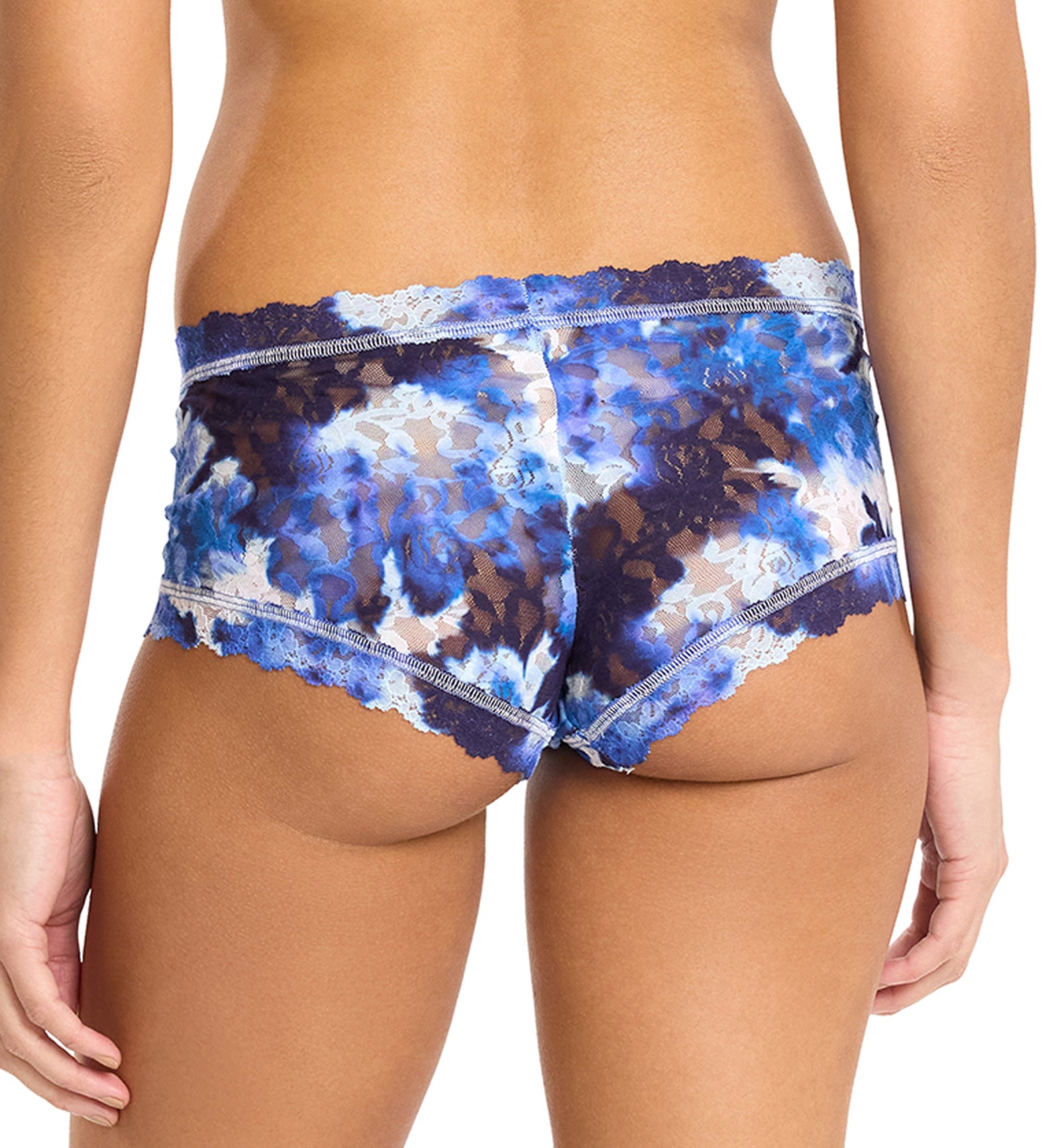 Hanky Panky Signature Lace Printed Boyshort (PR4812P),XS,Such A Blur - Such A Blur,XS