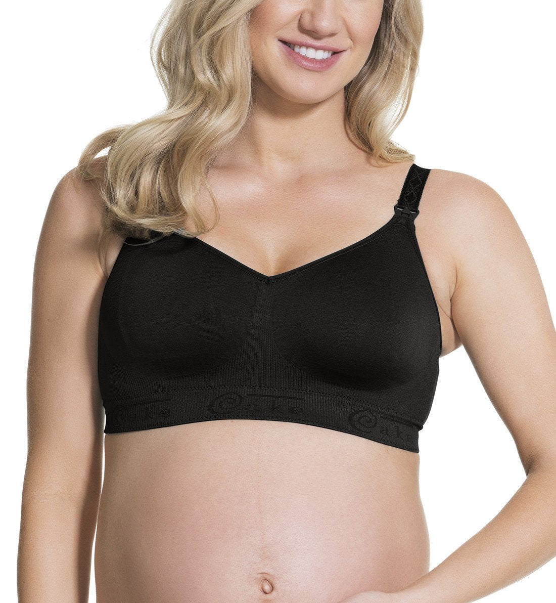 Cake Maternity Popping Candy Nursing Bralette (27-8005),30 XS,Black - Black,XS