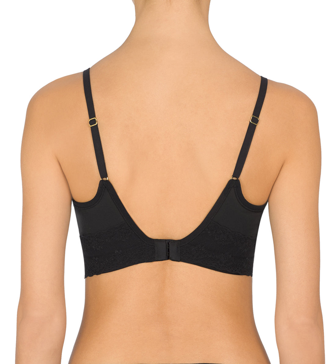 Natori Bliss Perfection Contour Softcup Bra (723154),30B,Black - Black,30B