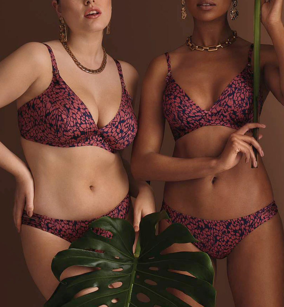 Anita Marble Beach Marielle Underwire Multiway Bikini Top (8799-1),30D,Rosewood - Rosewood,30D