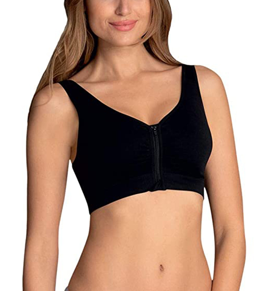 Anita Care Lynn Pocketed Post Surgery Bra (5768X),XS,Black - Black,XS