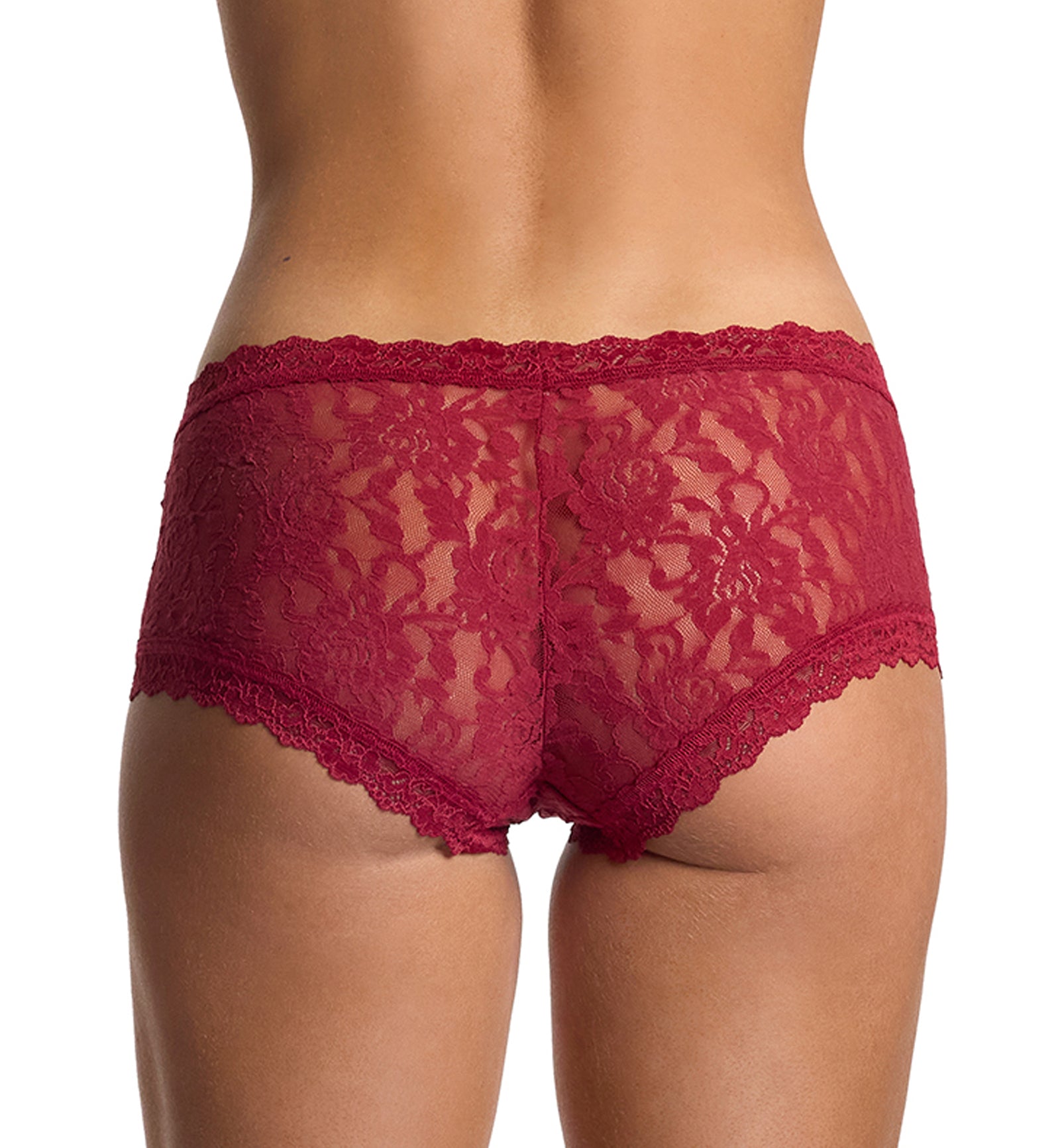 Hanky Panky Signature Lace Boyshort (4812P),Small,Wild Berries - Wild Berries,Small
