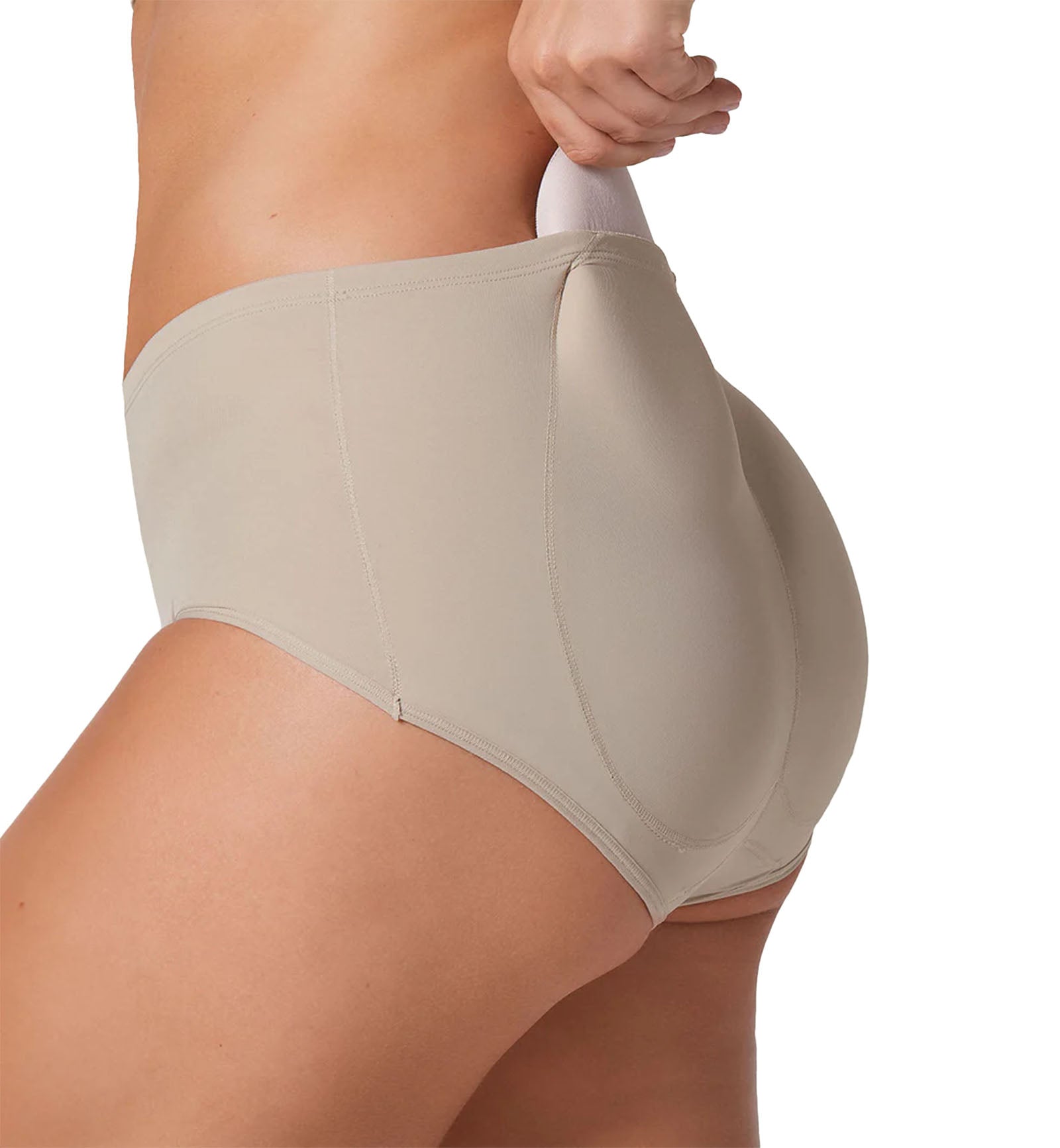 Leonisa Magic Instant Butt Lift Padded Panty (012688),Small,Nude - Nude,Small