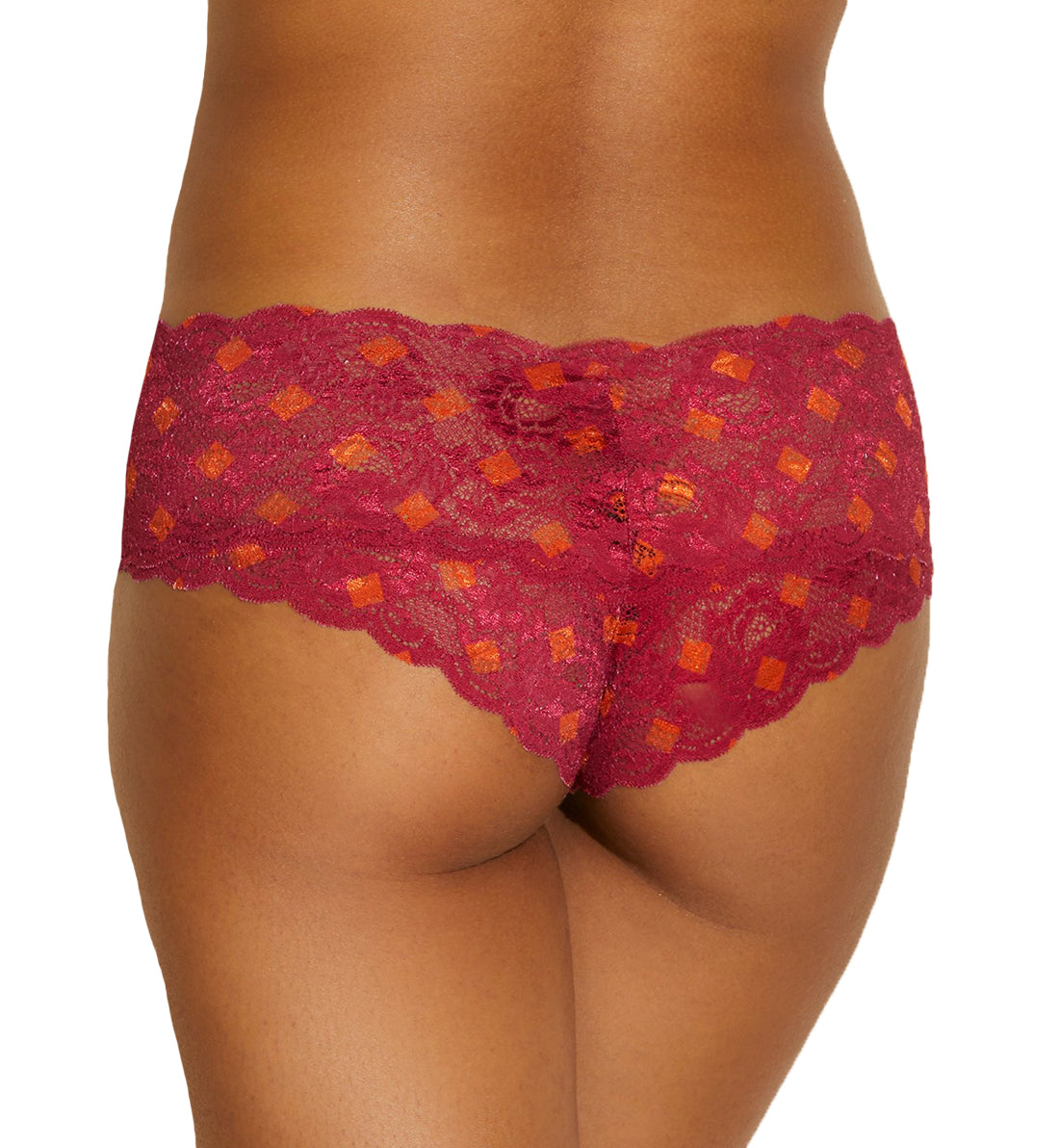 Cosabella Never Say Never Printed Hottie Lowrider Hotpant (NEVEP07ZL),S/M,Diamond Deep Ruby - Diamond Deep Ruby,S/M