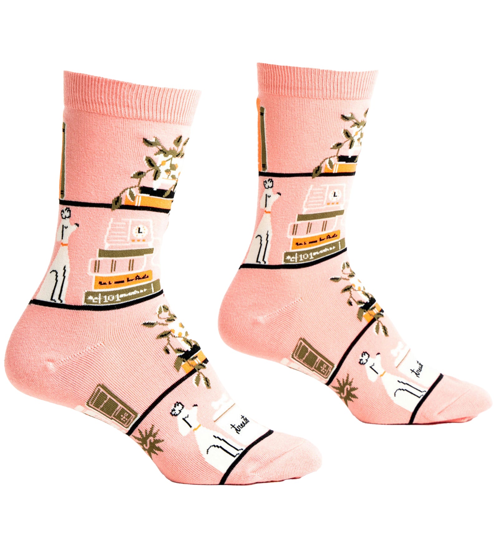 SOCK it to me Women's Crew Socks (W0485),A Novel Idea - A Novel Idea,One Size